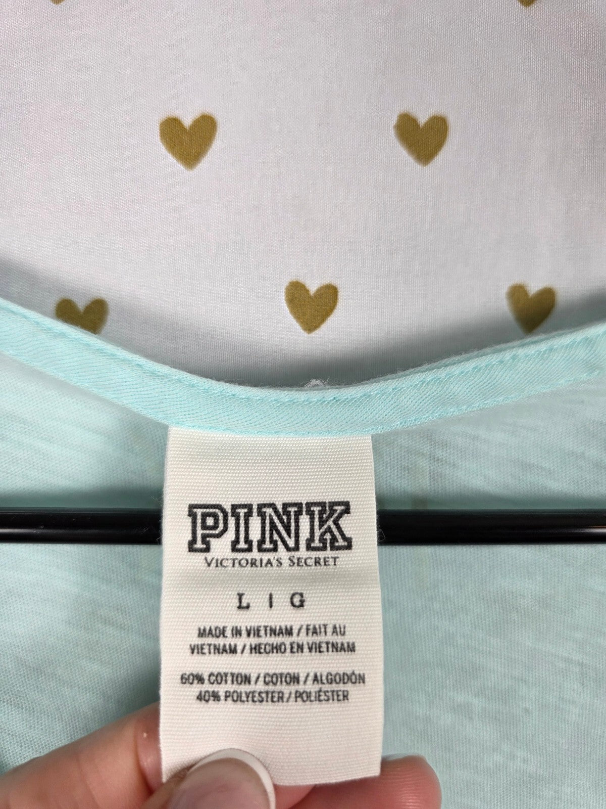 Victorias Secret PINK Bling gradient SKULL Tee shirt Halloween LARGE
