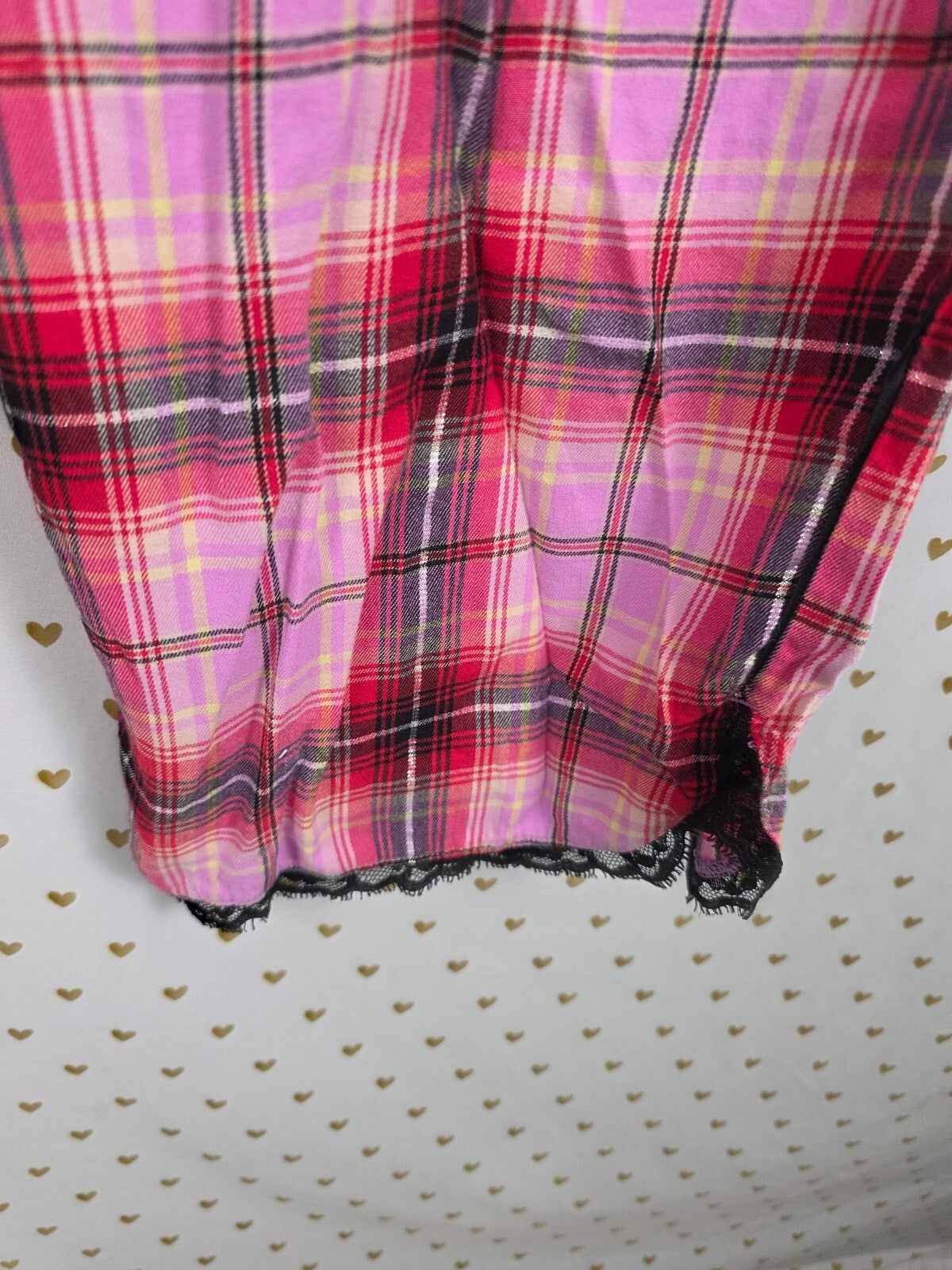 Victorias Secret Pink Plaid Sleep Pants Pajama PJ Bottoms XL