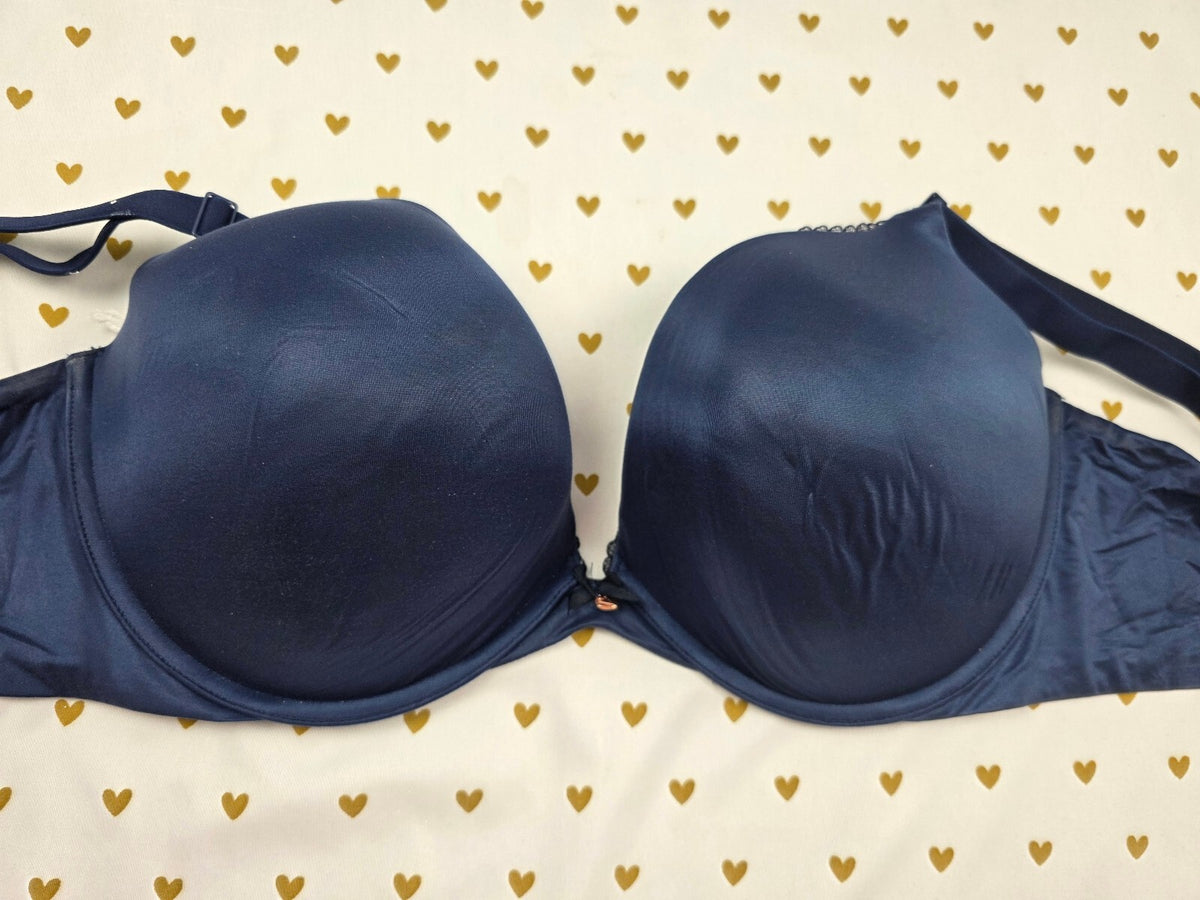 Victorias Secret Blue satin  Push Up Bra 40DD