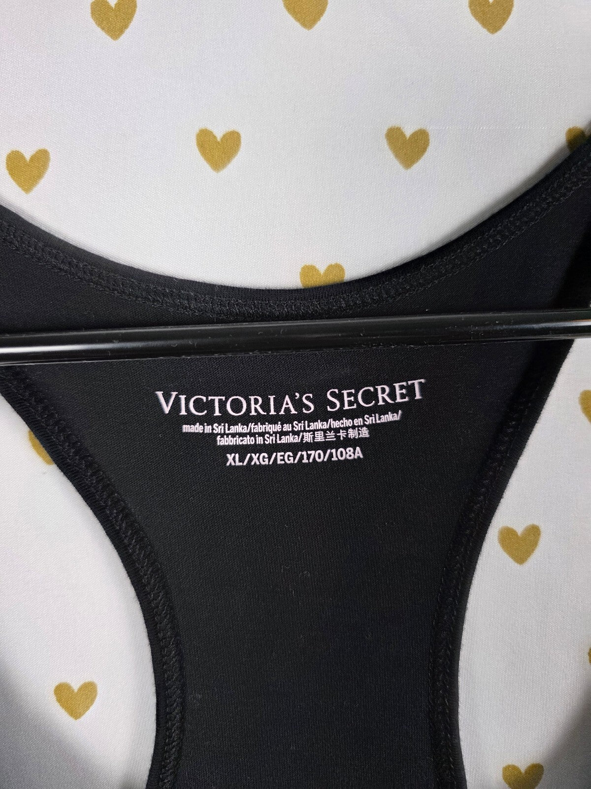 Victorias Secret DREAM Gold Logo Tank Top Nightgown Sleep Shirt XL