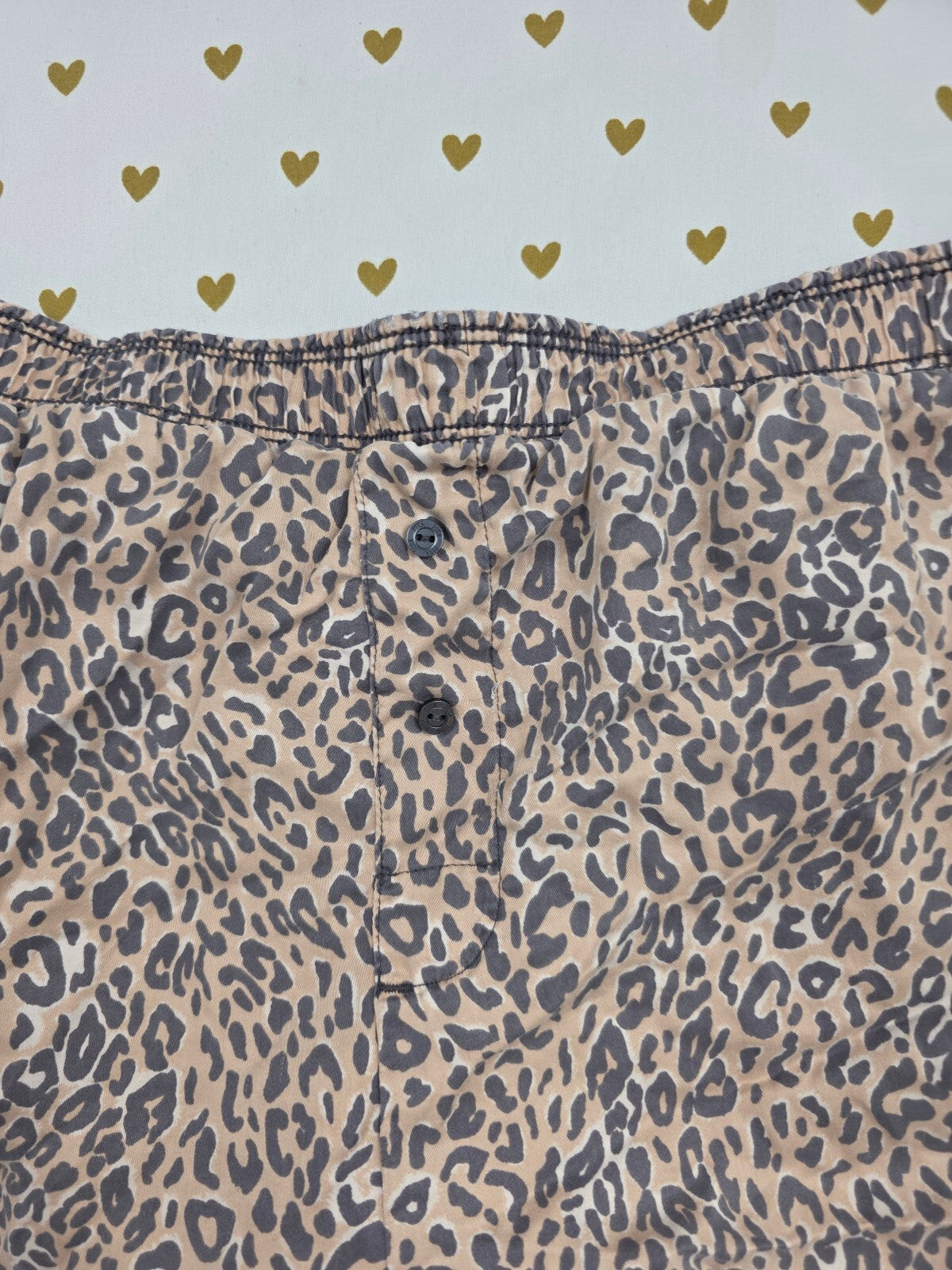 Victorias Secret PINK Silky Leopard Spot M Sleep Shorts Boxers Pajama Bottoms