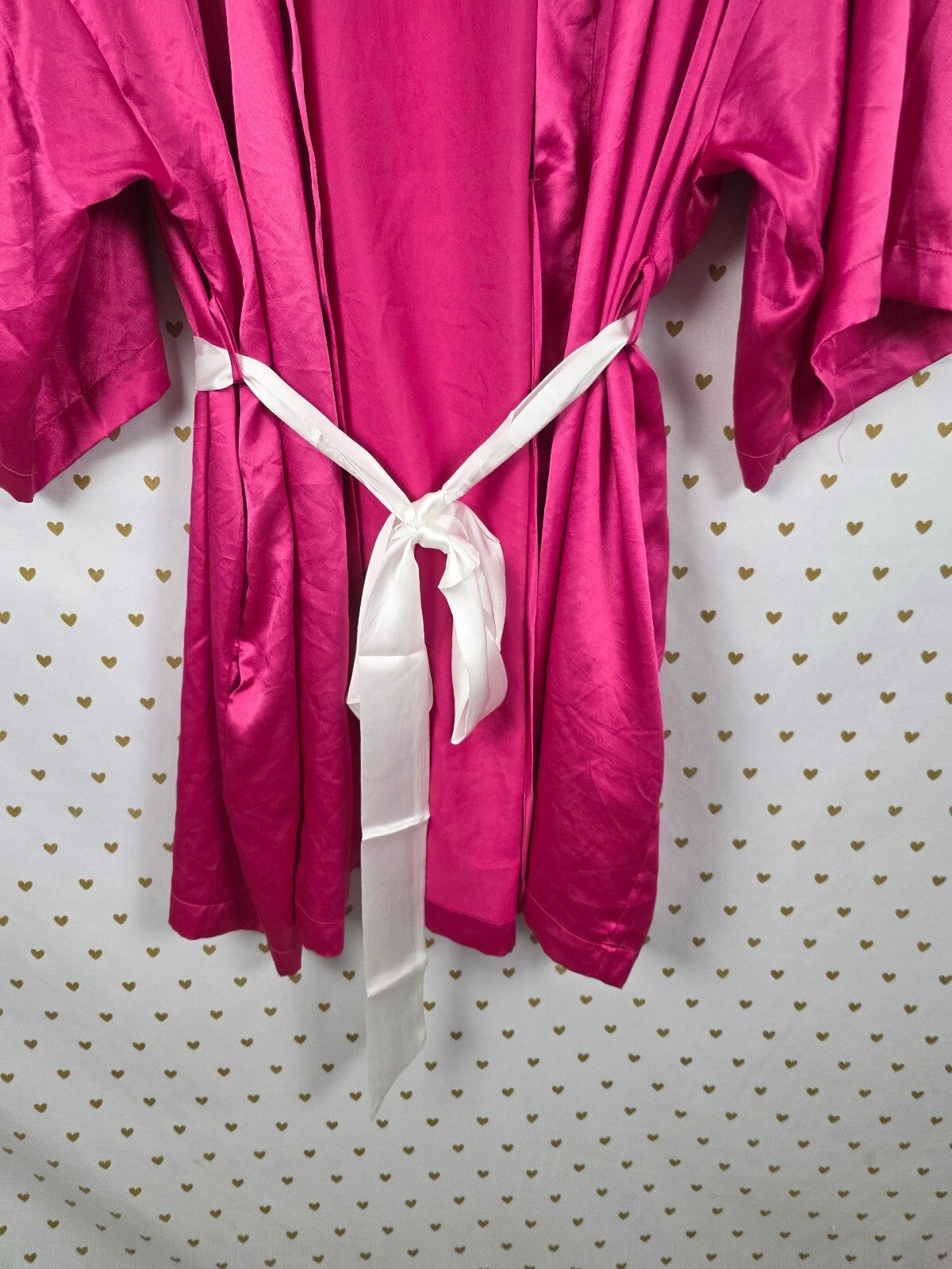 Victorias Secret Satin Silky Robe Lounge Kimono Cover Up ONE SIZE FITS ALL