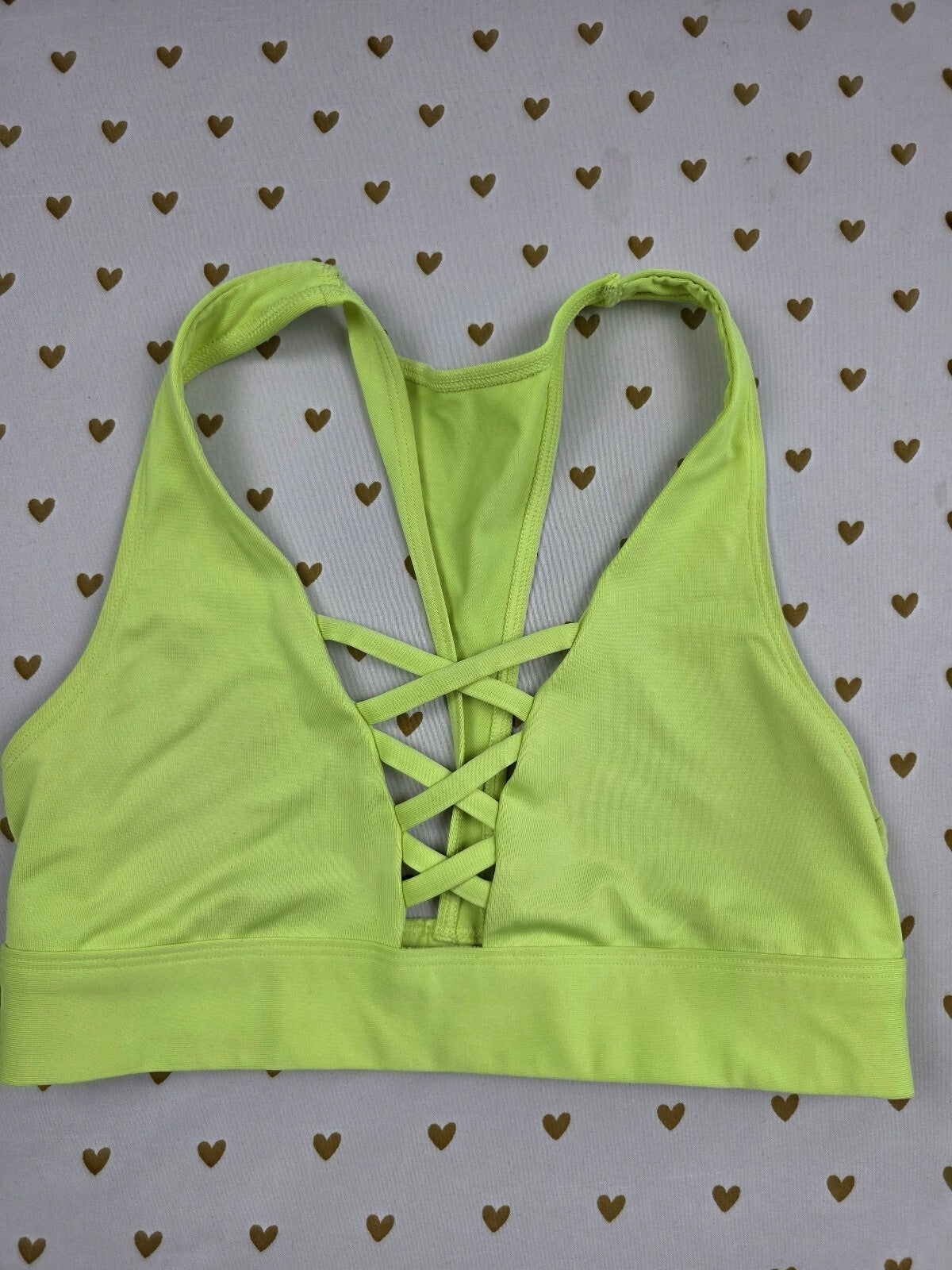 Victorias Secret Pink Active neon Small Bralette Bra Top Tank