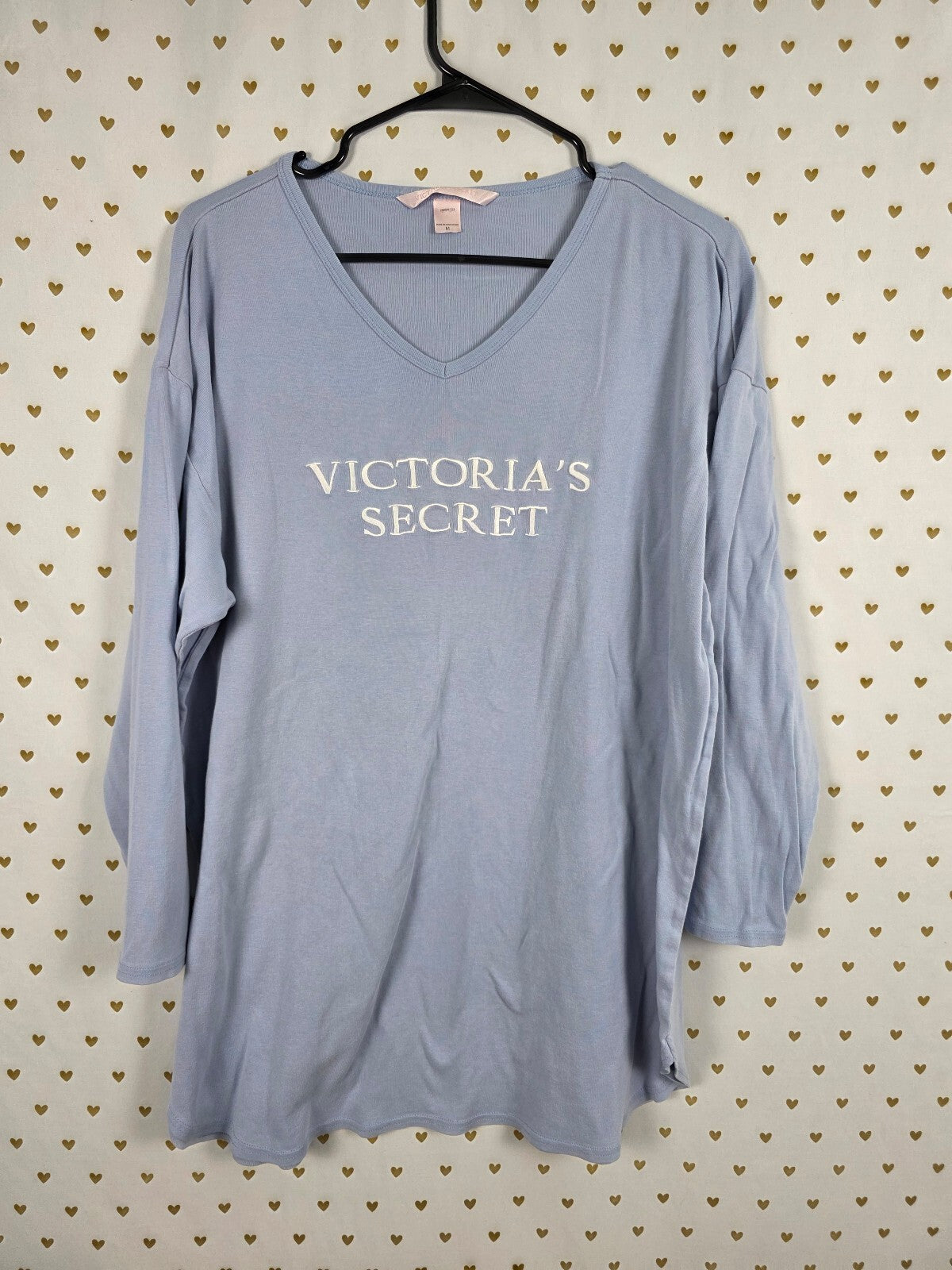 Victorias Secret Vintage Embroidered Y2k  Medium Cotton '01 Nightgown Sleep