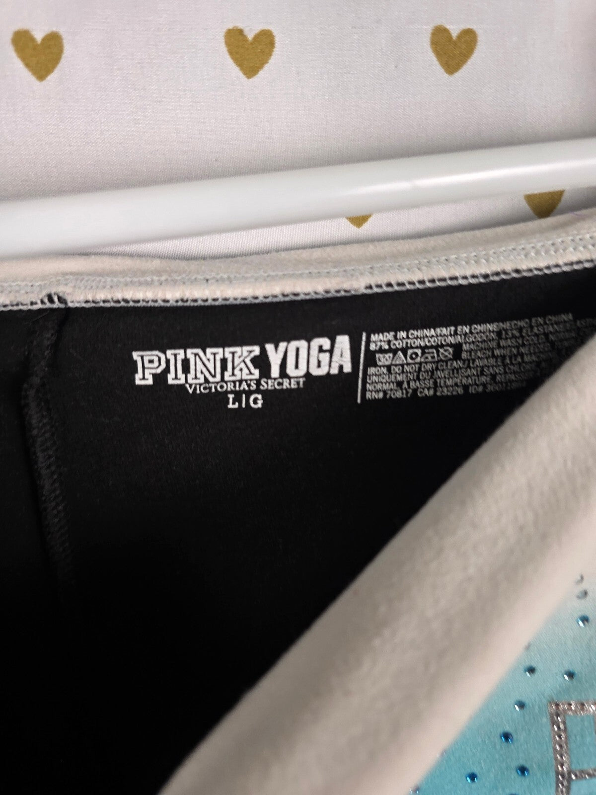 Victorias Secret PINK Gradient Bling Capri Leggings Yoga Pants Large