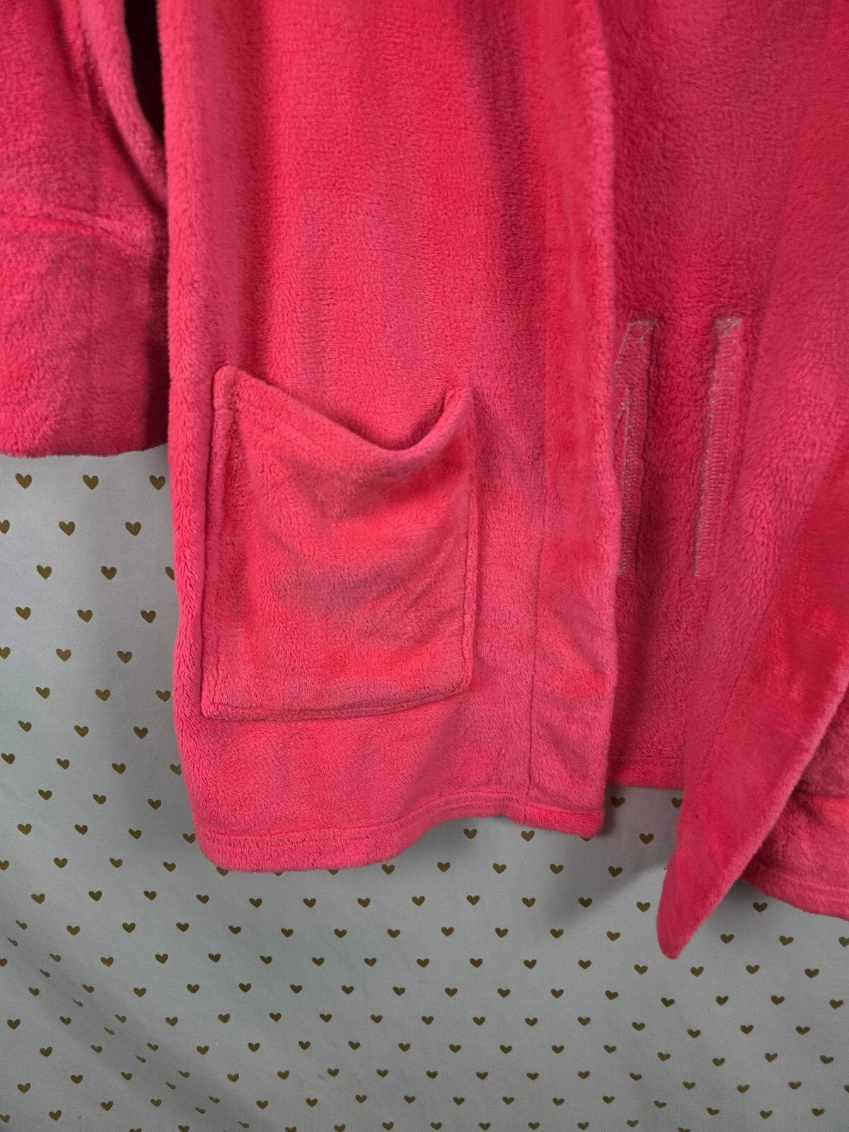 Victorias Secret Bling Fluffy Warm Bath Robe Sequined Hooded XS SMALL