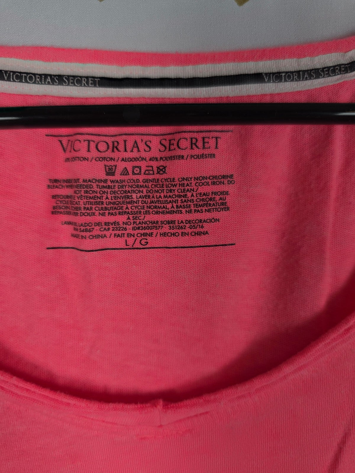 Victorias Secret Angels Neon Wings Sleep Shirt Nightgown Large