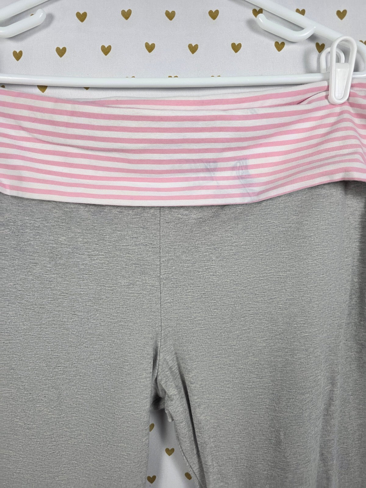 Victorias Secret PINK campus Originals foldover Yoga pants flare Grey 2XL XXL
