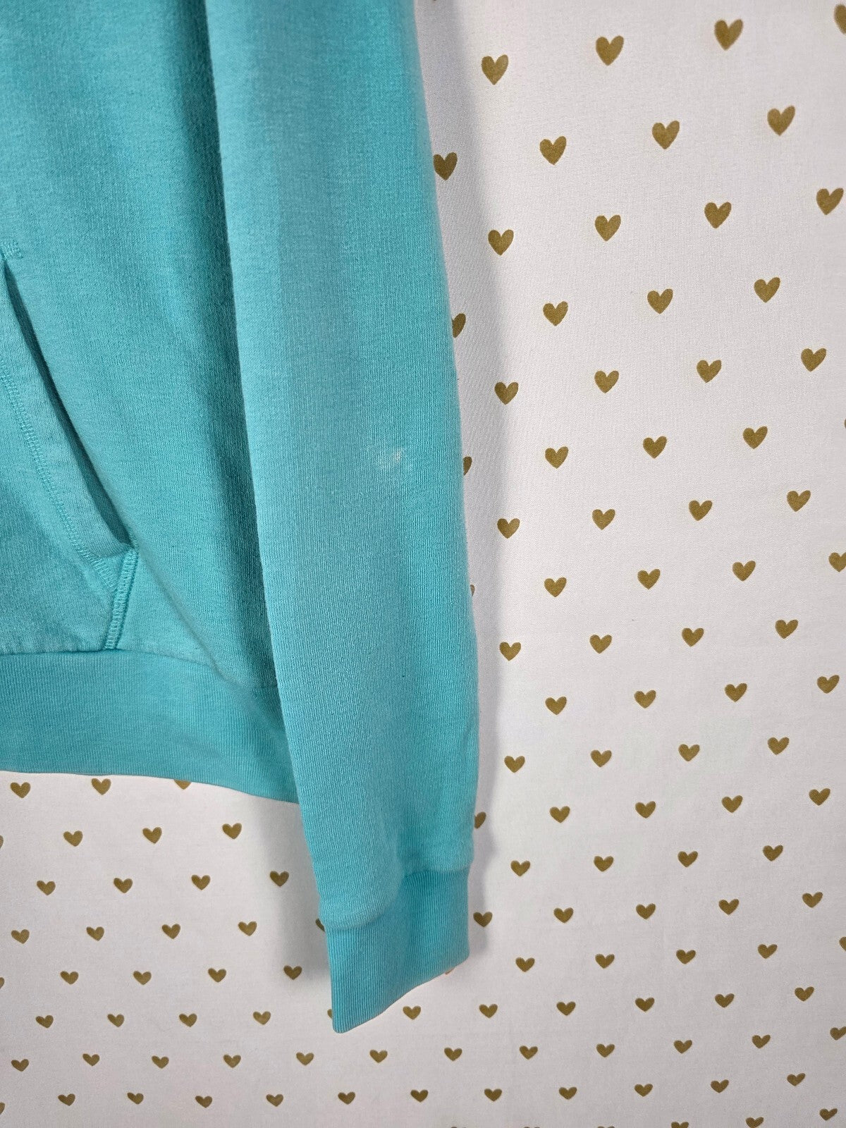 Victorias Secret Pink FLORAL 86 Full zip hoodie Jacket SMALL Teal