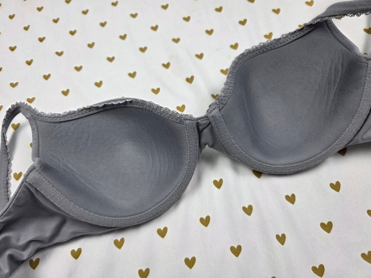 Victoria's Secret Grey Body By Victoria Lined Demi Balconette Bra 36B