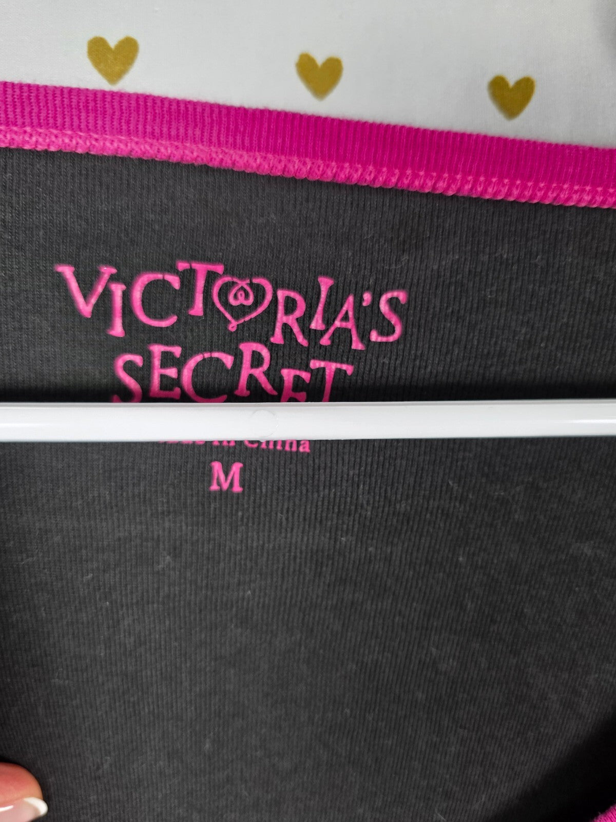 Victorias Secret Vintage Cotton Medium LOVE Logo Nightgown Sleep Shirt
