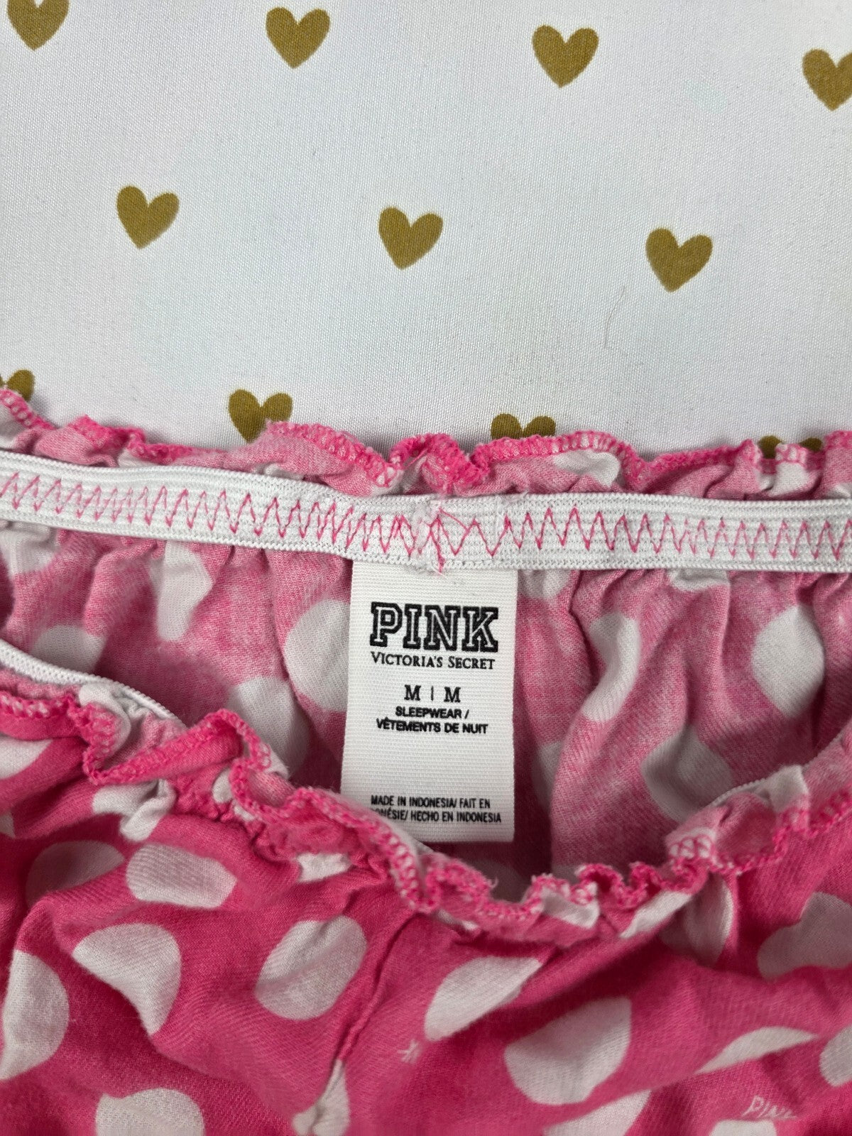 Victoria's Secret PINK SHORT Polka Dot Sleep Shorts Pink  Flutter Medium
