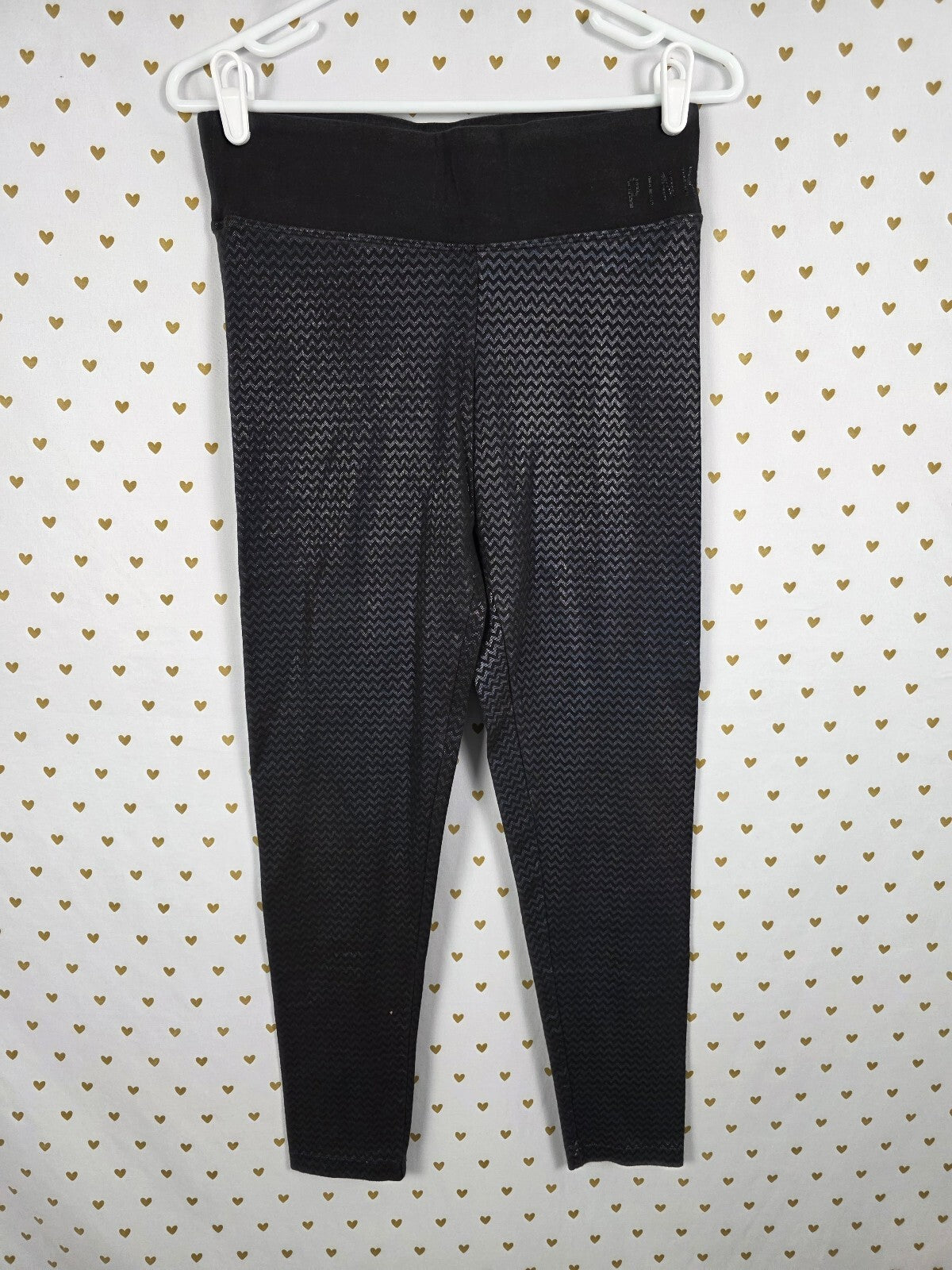 Victorias Secret PINK Chevron Leggings Yoga Pants Zig Zag Small