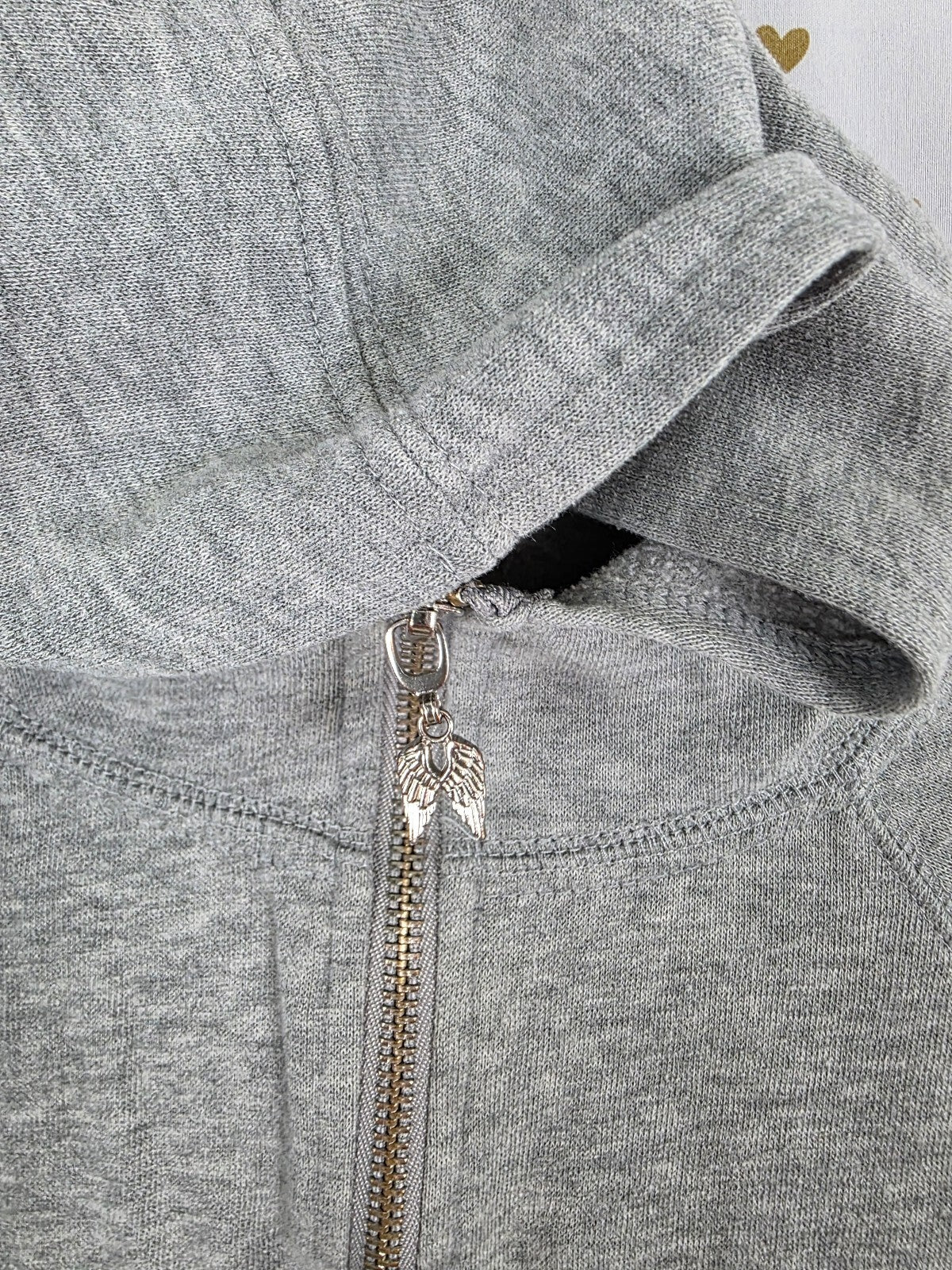 Victorias Secret Angels Lace Bling Wings Hoodie Full Zip Jacket Small