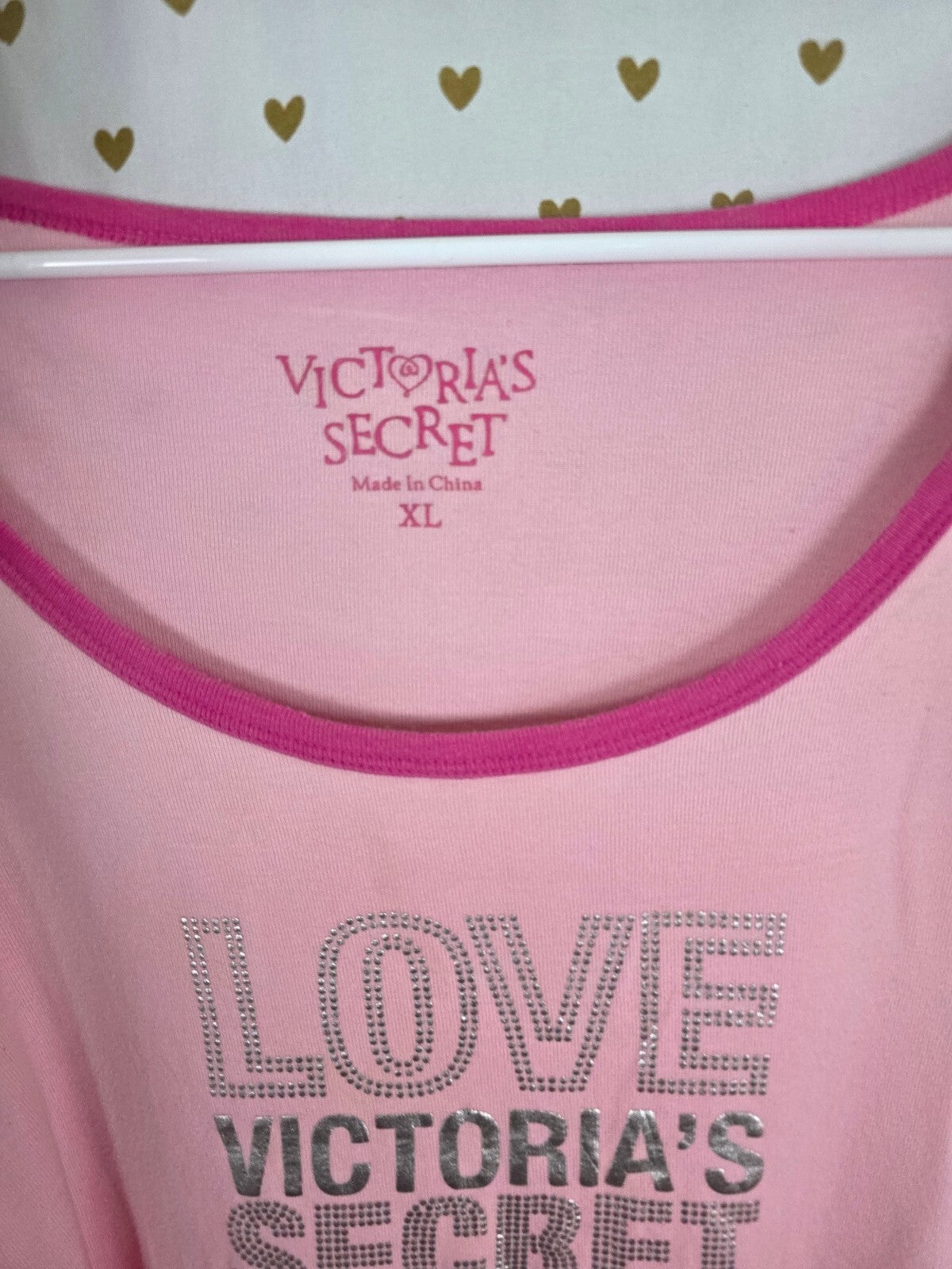 Victorias Secret XL Cotton Long Sleeve Sleep Shirt Dress Nightgown Vintage