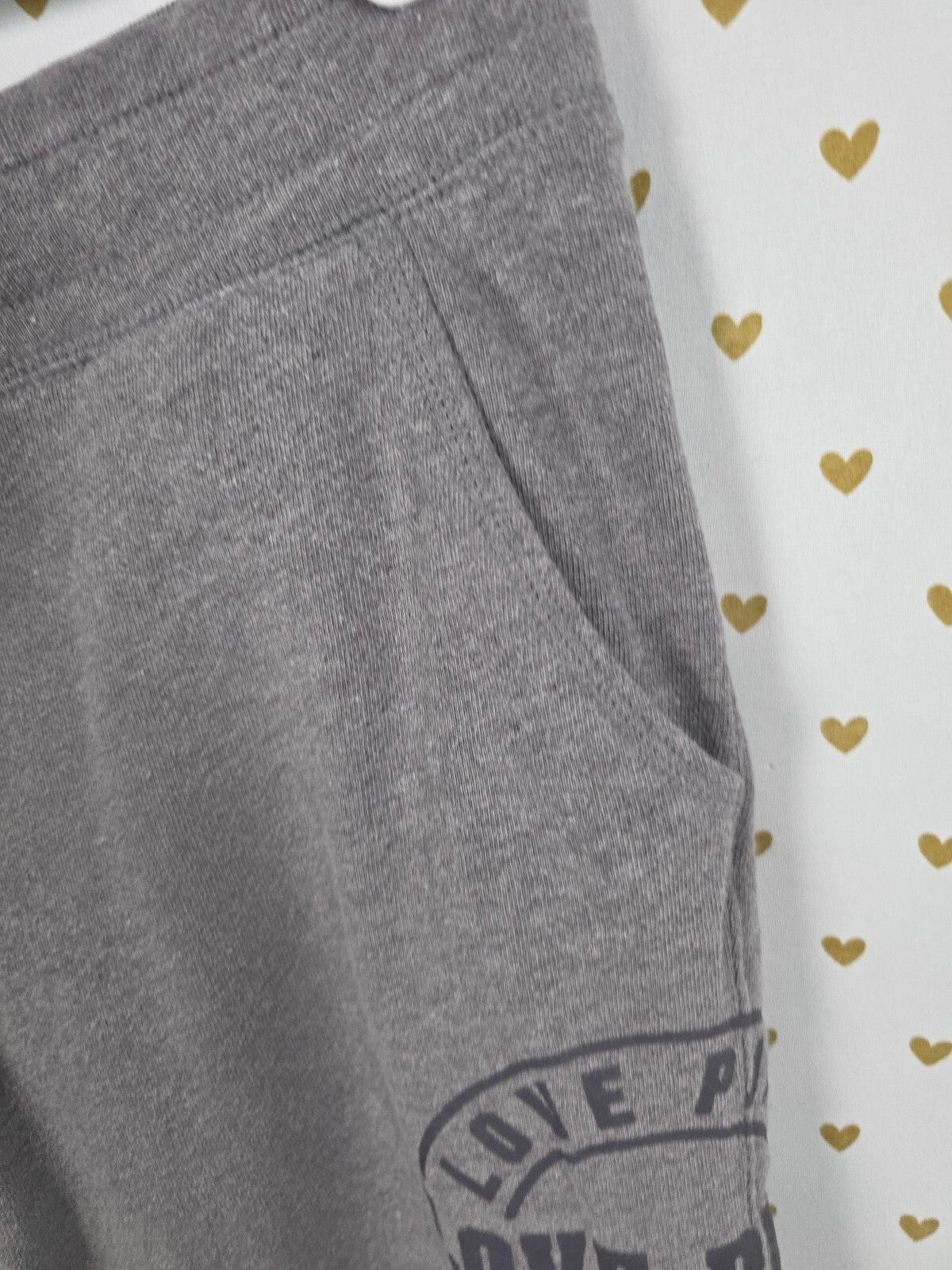 Victorias Secret PINK Grey Small Capri Sweats Sweatpants Tapered Joggers