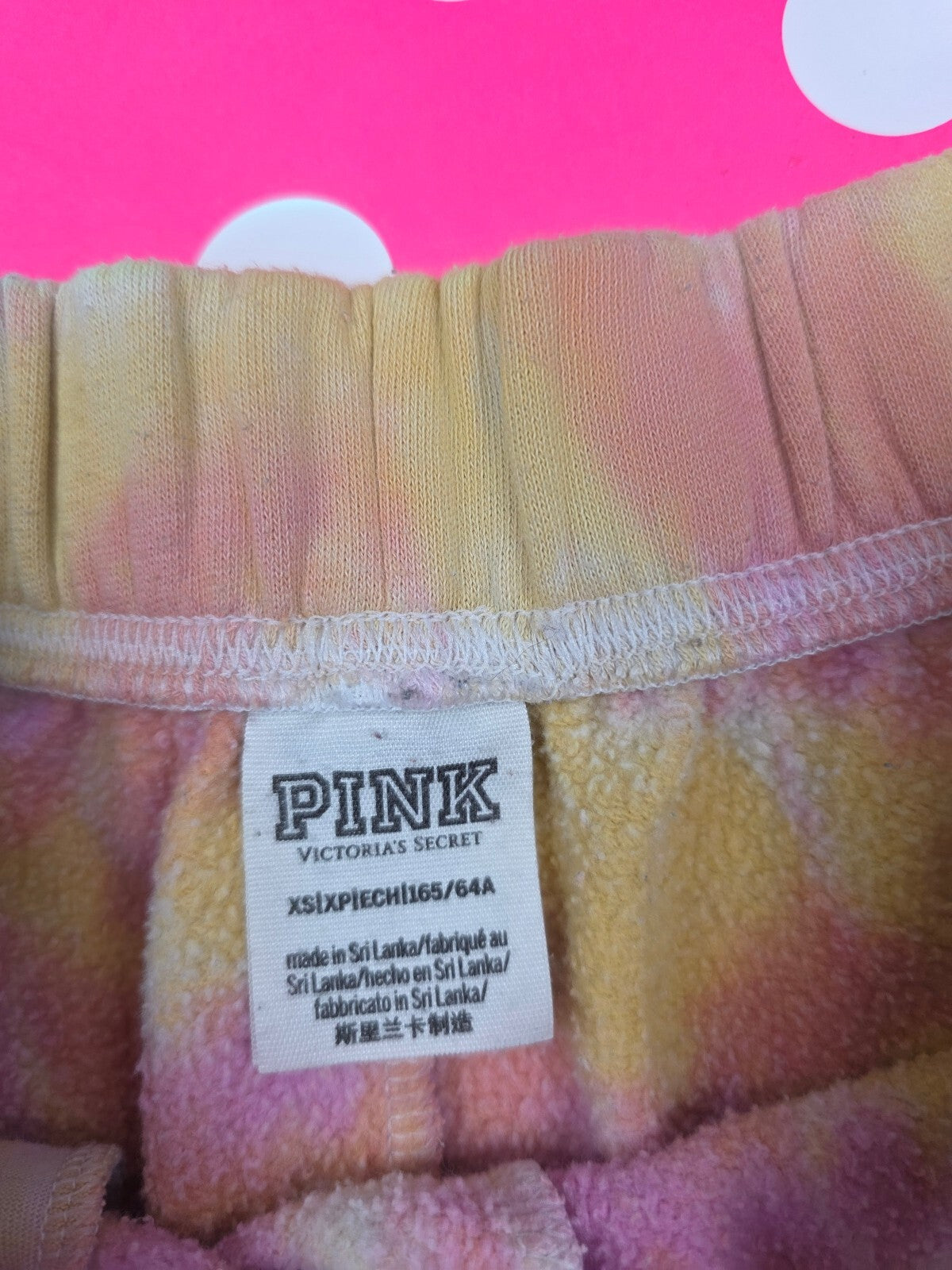 Victorias Secret PINK Tye Dye Sweat Shorts Logo XS