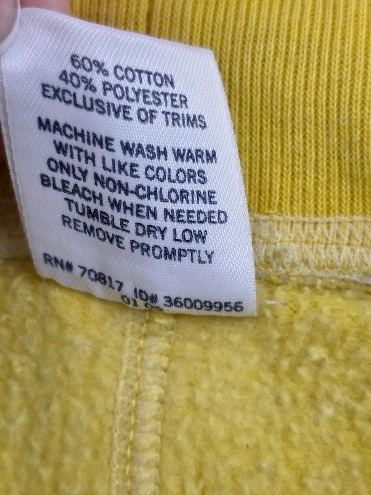 Victorias Secret PINK Vintage Logo Crest Yellow Sweat Shorts y2k MEDIUM2