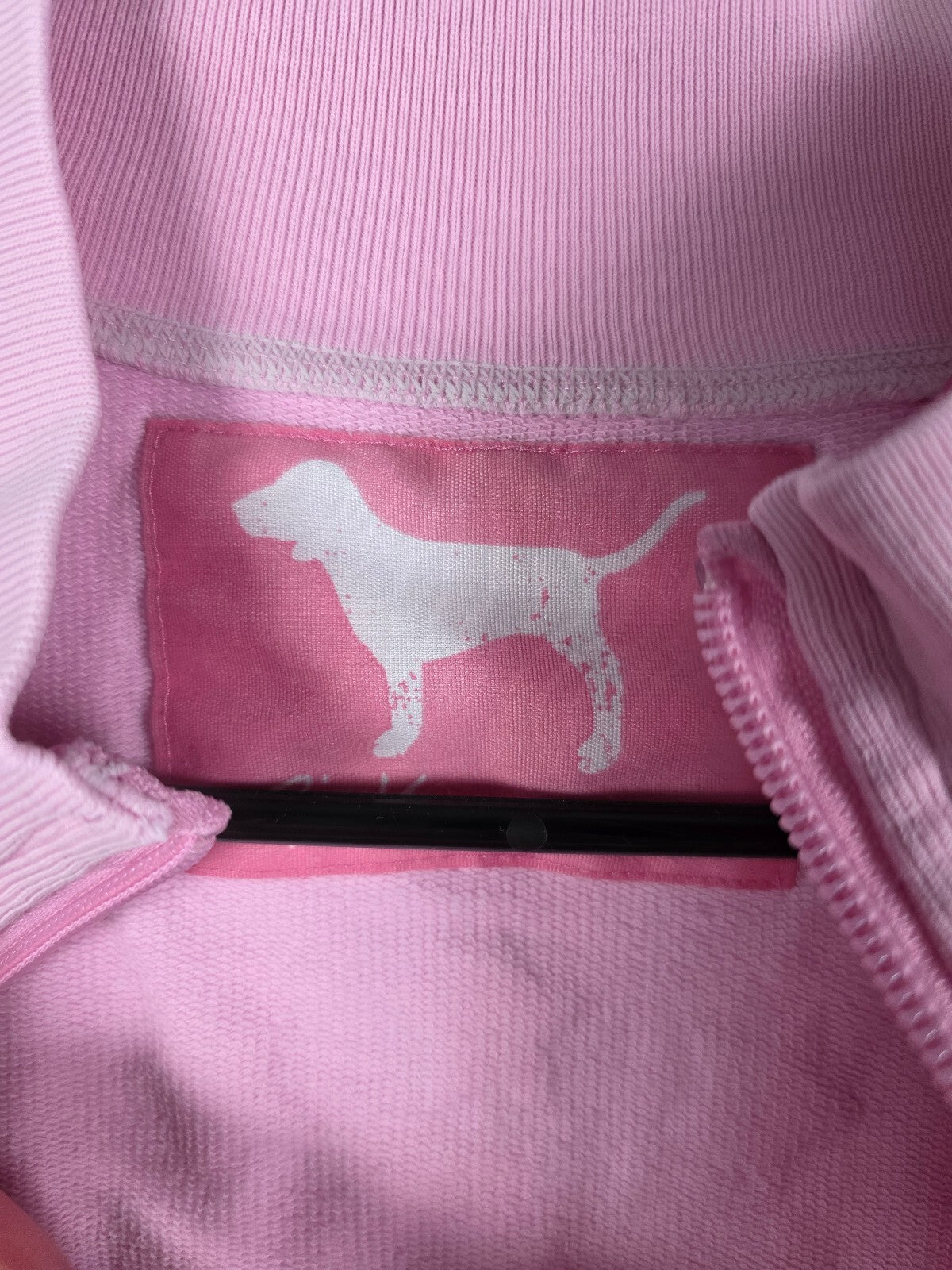 Vintage Victoria's Secret PINK 2005 Zip Jacket L Shining Pink Stars Y2K