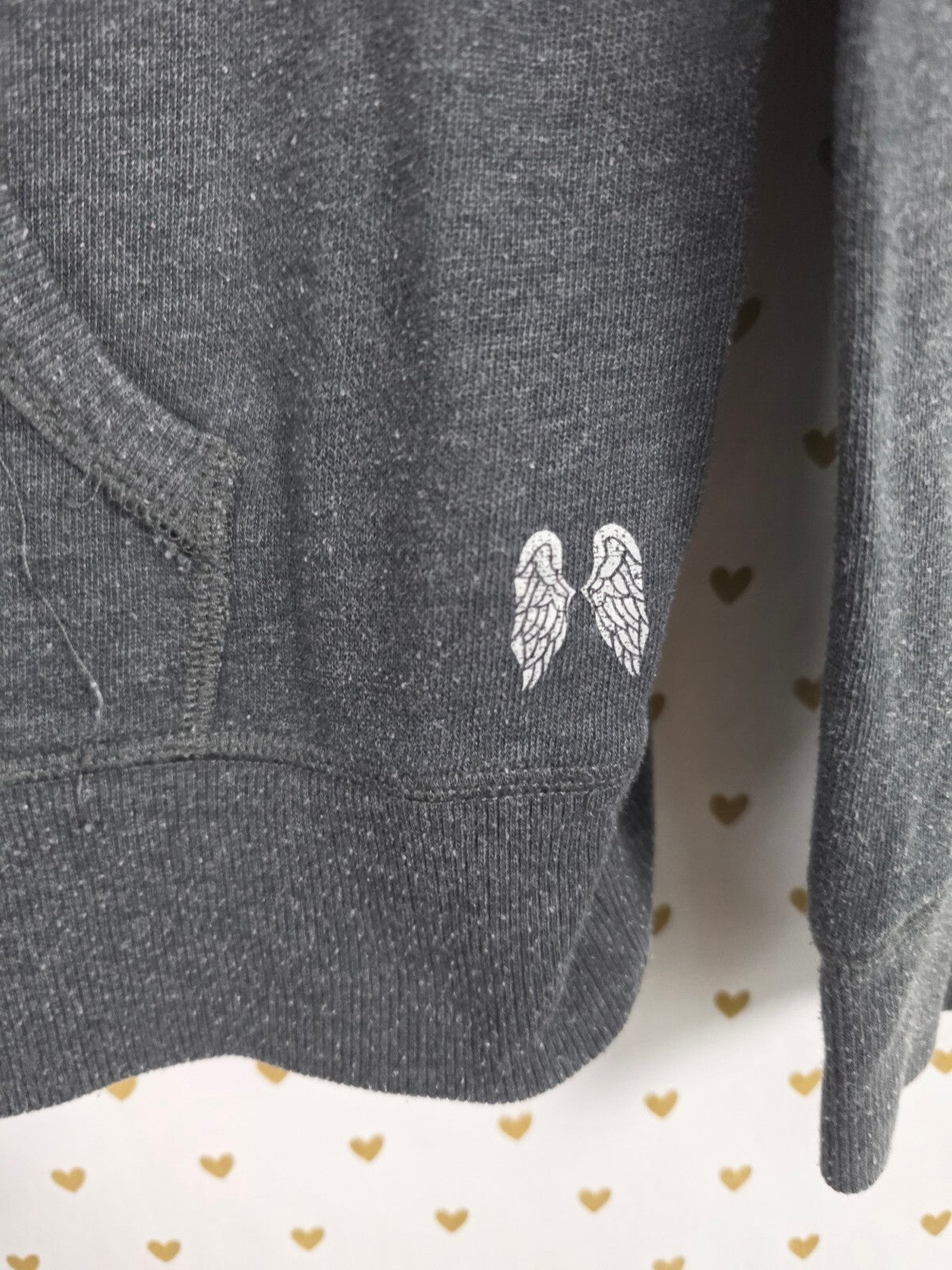 Victorias Secret Angels BLING WINGS Sequined Logo Jacket Full zip LARGE