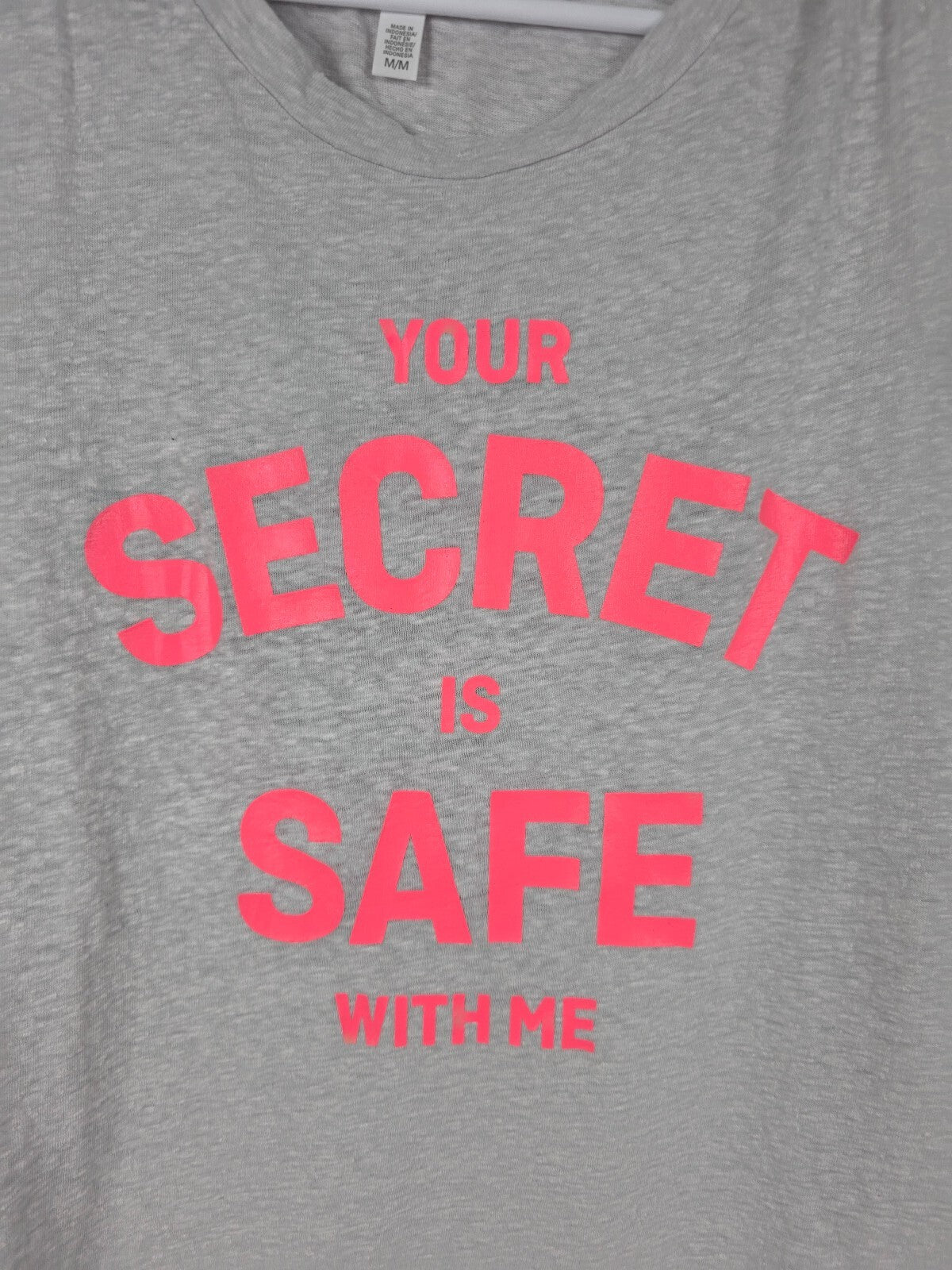 Victorias Secret YOUR SECRET IS SAFE WITH ME Medium Tank Top Shirt