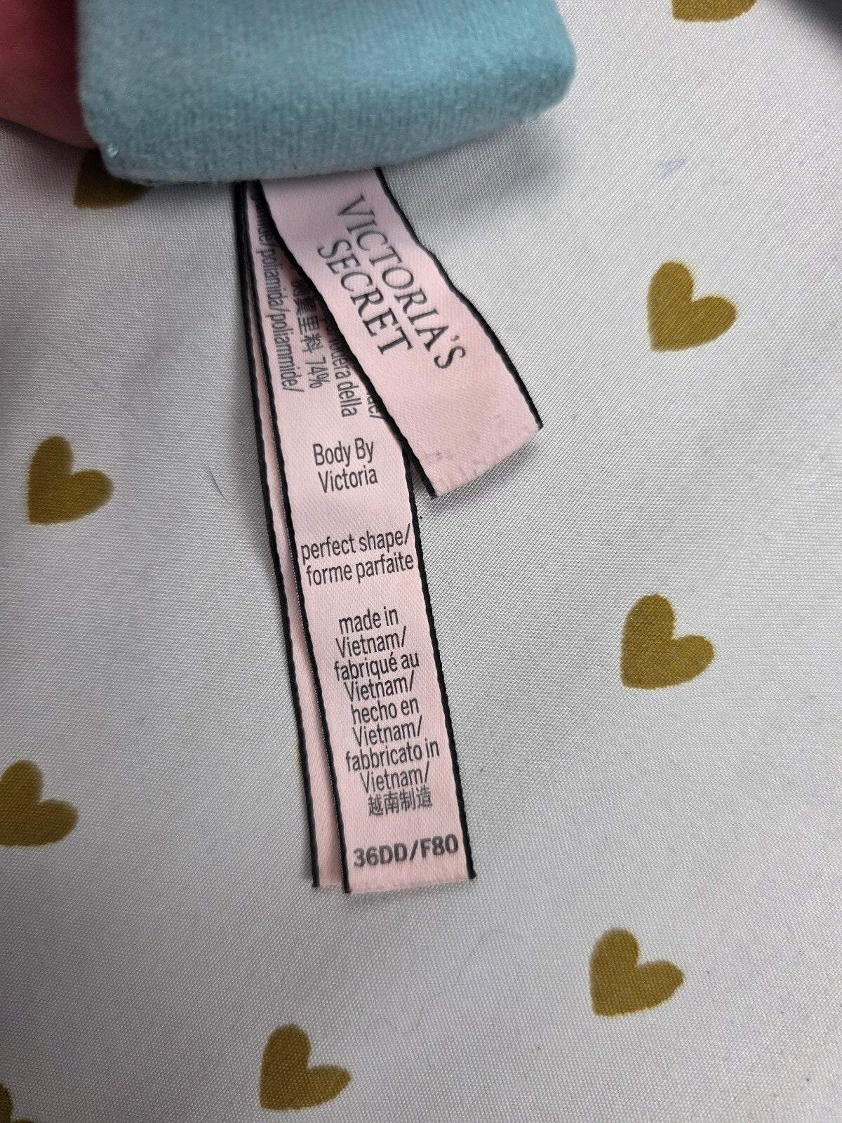Victorias Secret Blue Perfect Shape Bra 36DD
