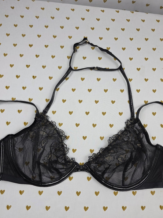 Victorias Secret New NWT  34DD Choker Bra Very Sexy Low Cut demi 34DD