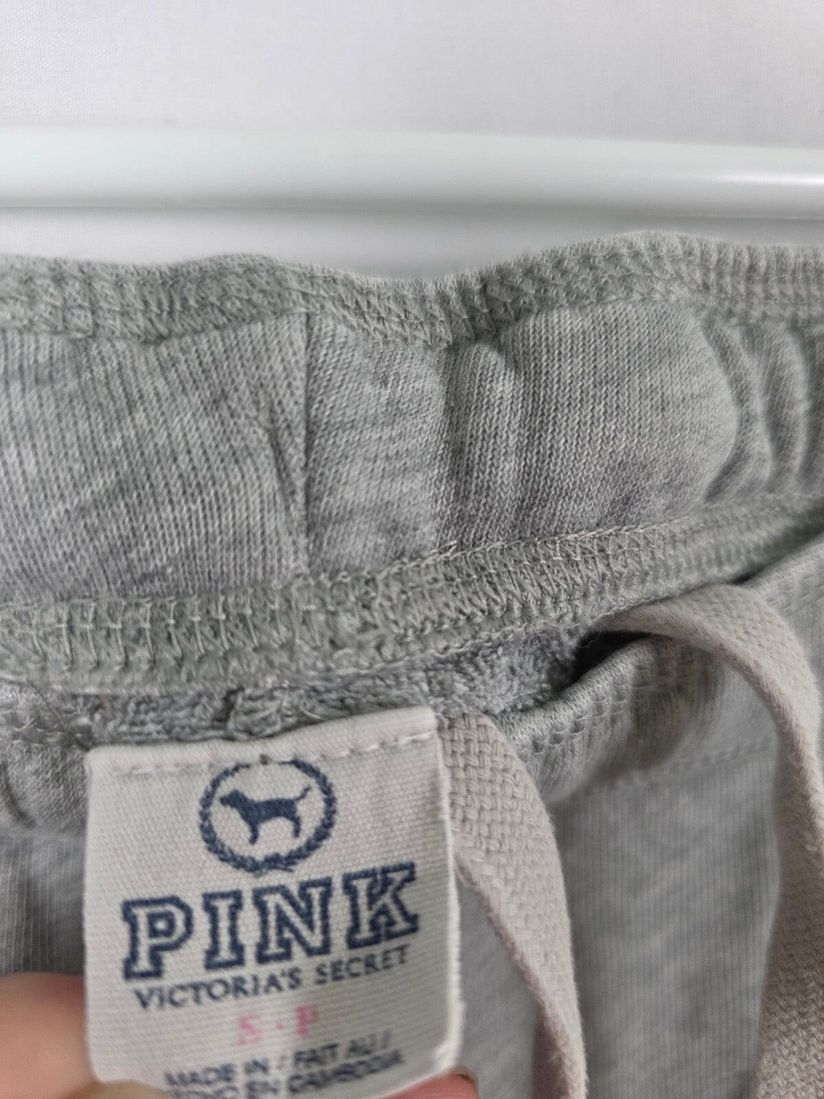 Victorias Secret PINK Vintage small grey logo Sweats Joggers Y2k