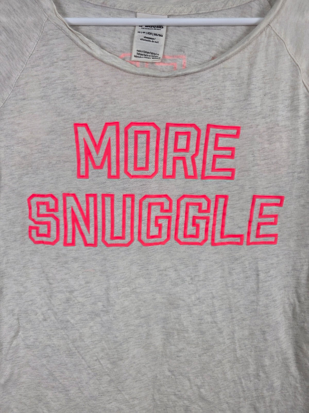 Victorias Secret PINK More Snuggle Less Struggle Nightgown Sleep Shirt XS