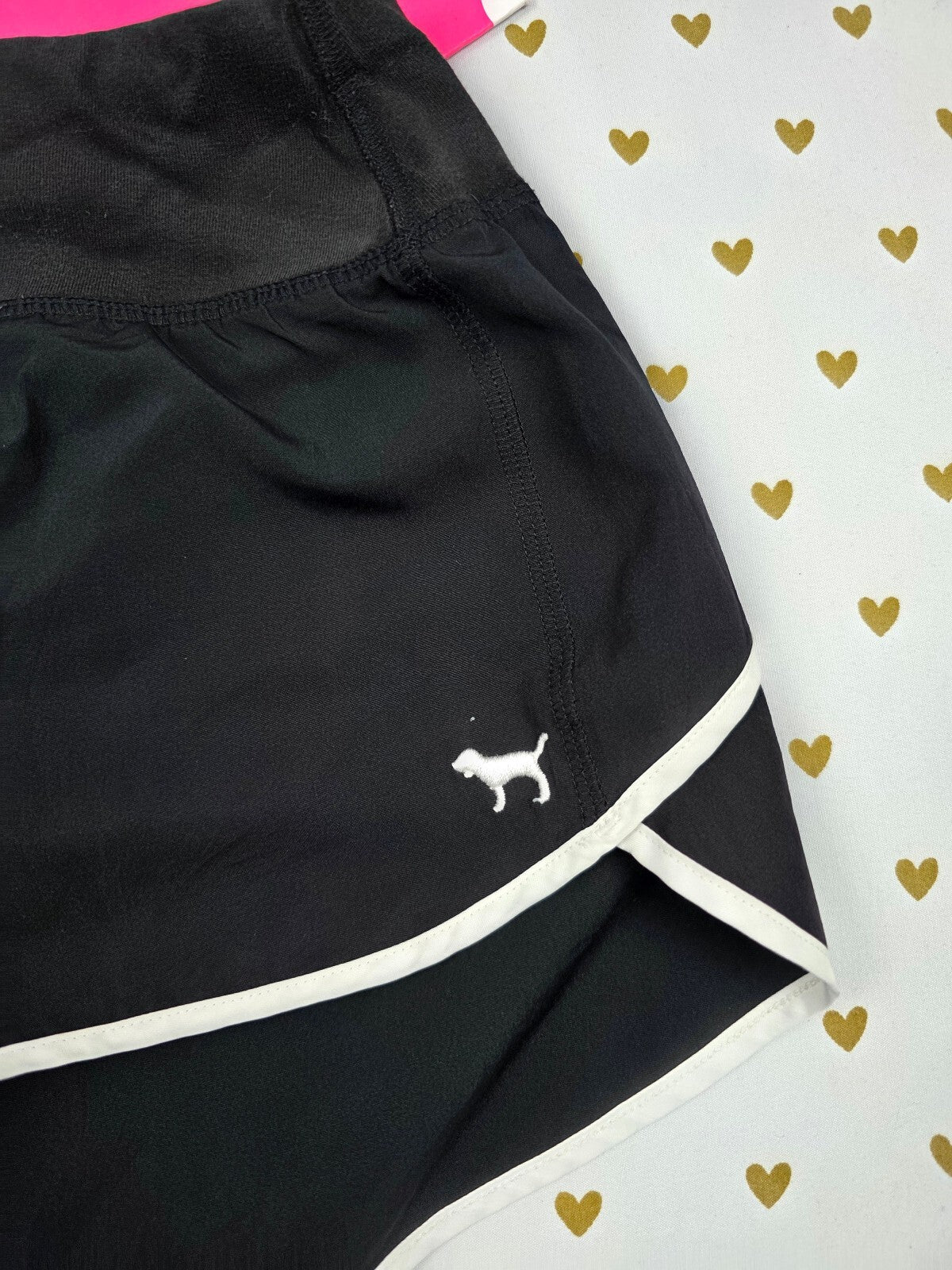 Victorias Secret PINK Active Running shorts black with liner Medium