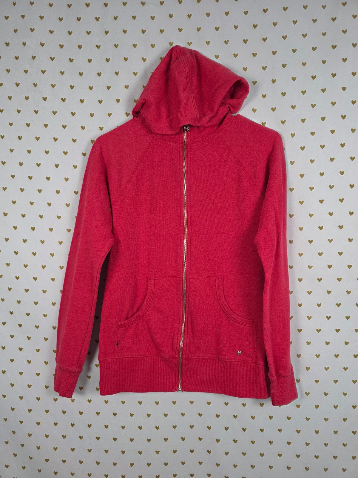 Victorias Secret Angels Red Bling Sequined Wings Full zip Hoodie Jacket Red Med