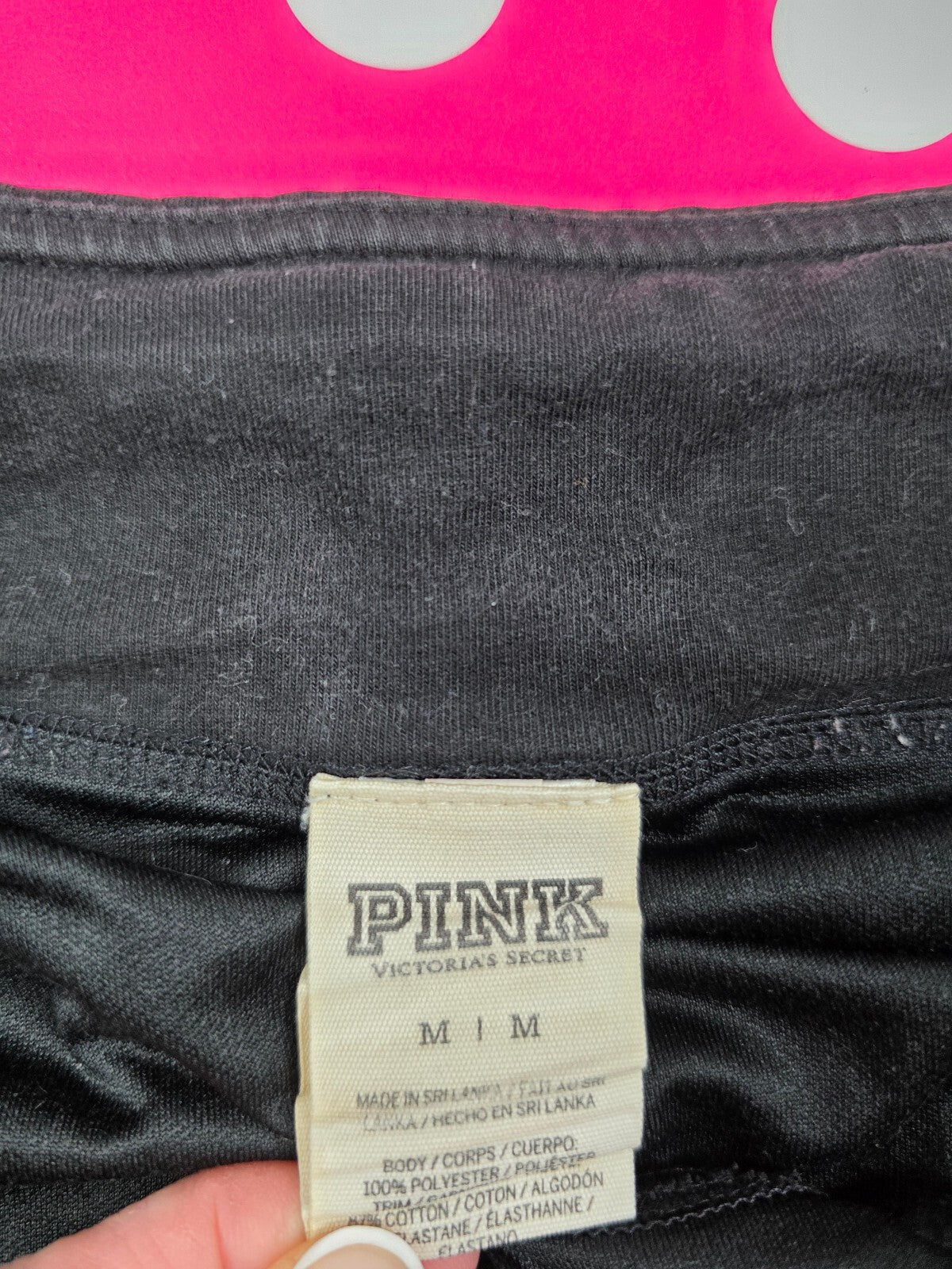 Victorias Secret PINK Active Running shorts black with liner Medium