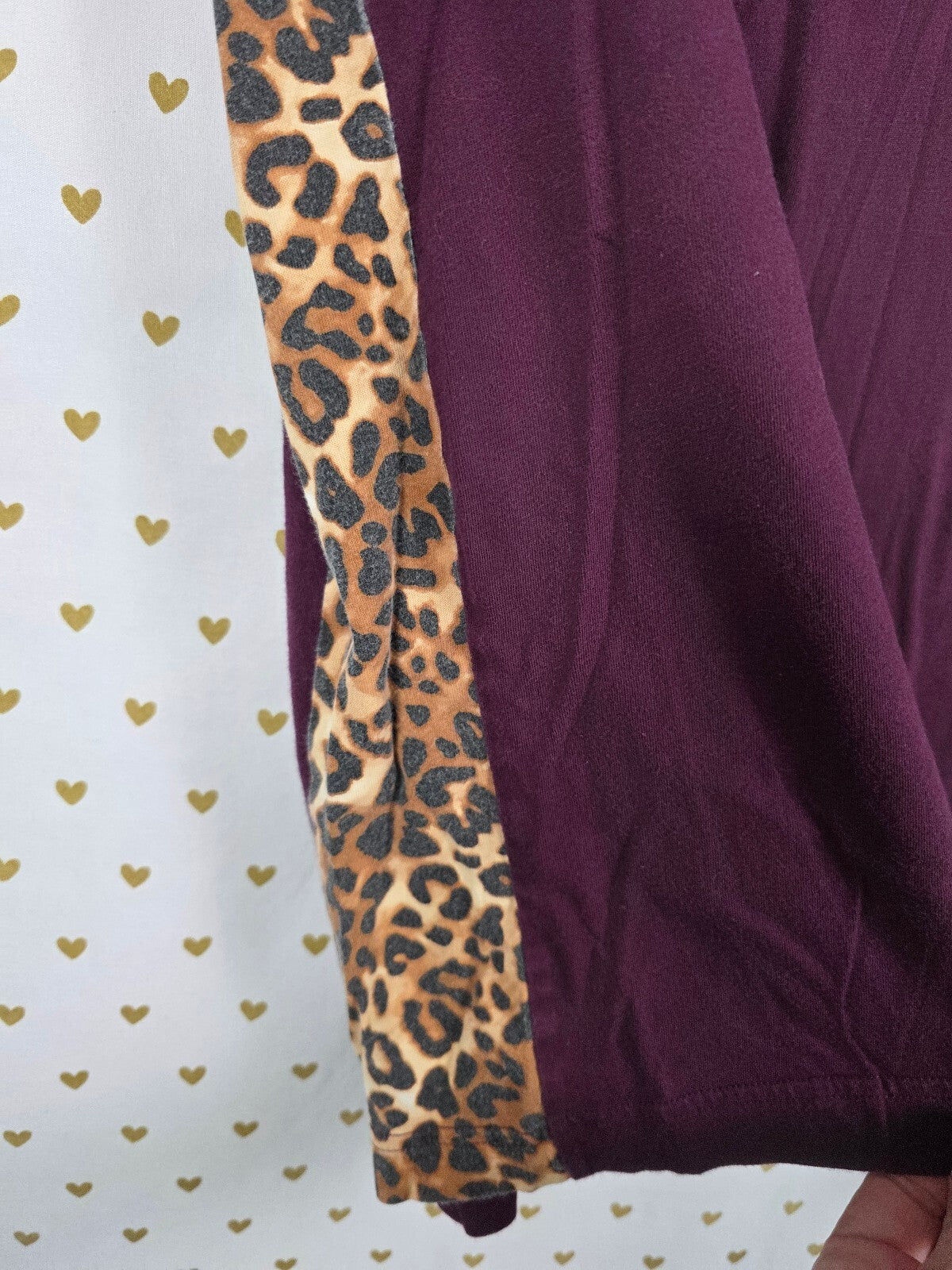 Victorias Secret PINK Leopard Cheetah Logo Tee shirt LARGE