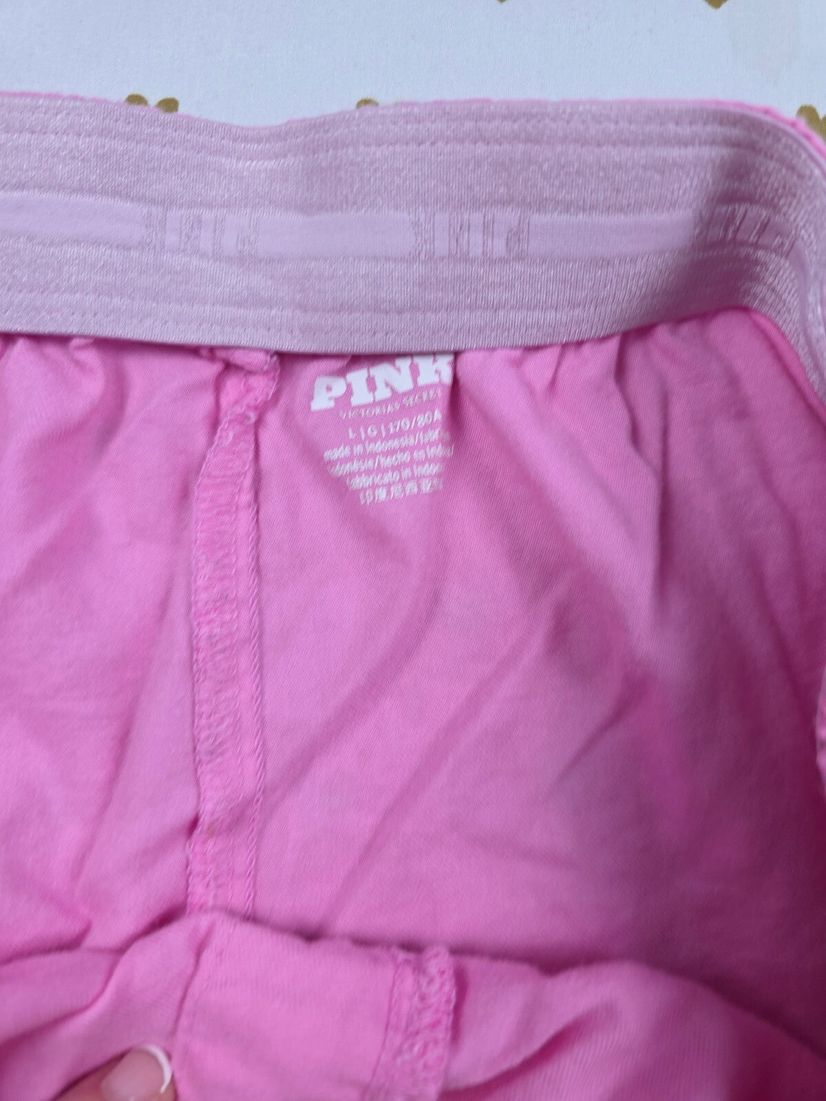 Victorias Secret PINK Logo Large Sleep Shorts Boxers Pajama Bottoms