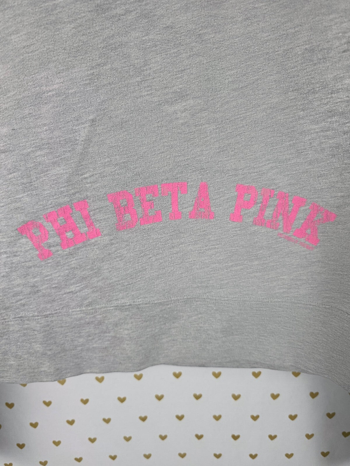 Victorias Secret Vintage Y2k PHI BETA PINK Full zip Hoodie Jacket LARGE
