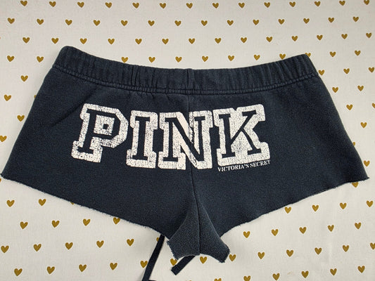 Victorias Secret PINK Vintage Y2k Super Short Sweat Shorts Logo Butt Small