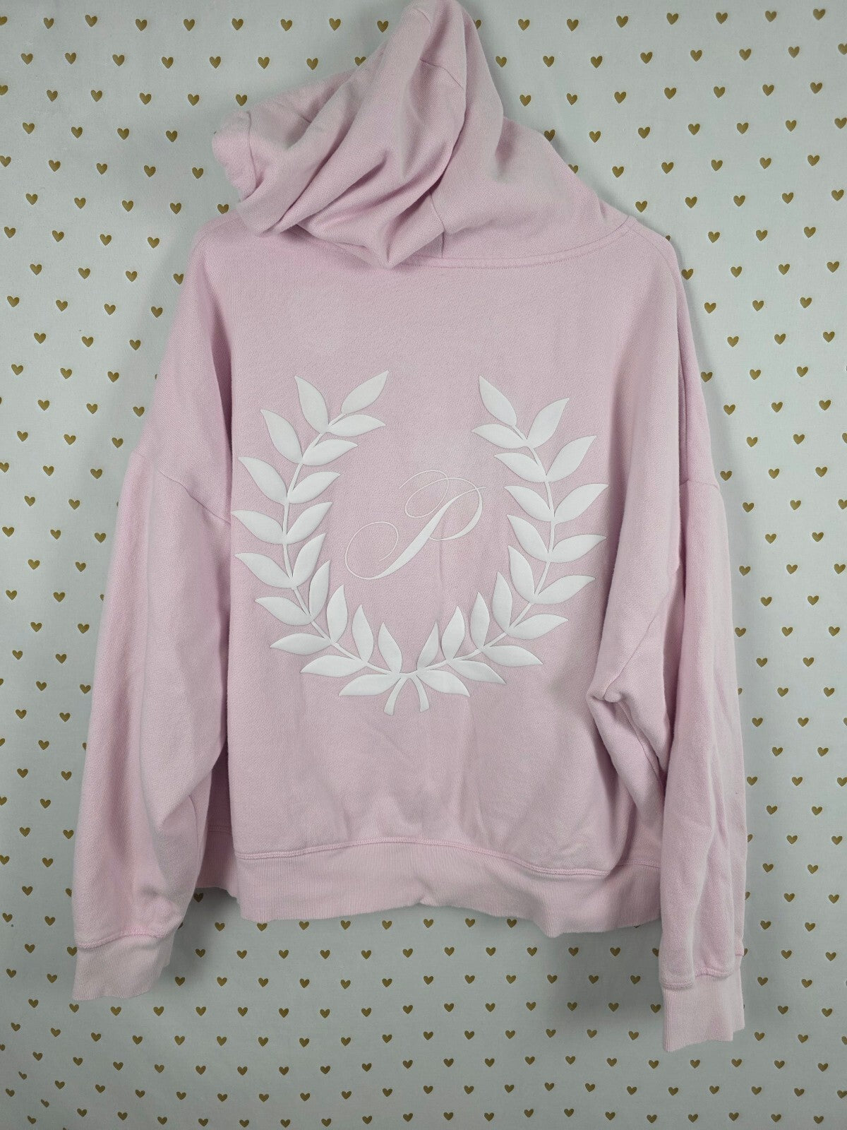 Victorias Secret Pink Full Zip Crest Logo Jacket Hoodie XL