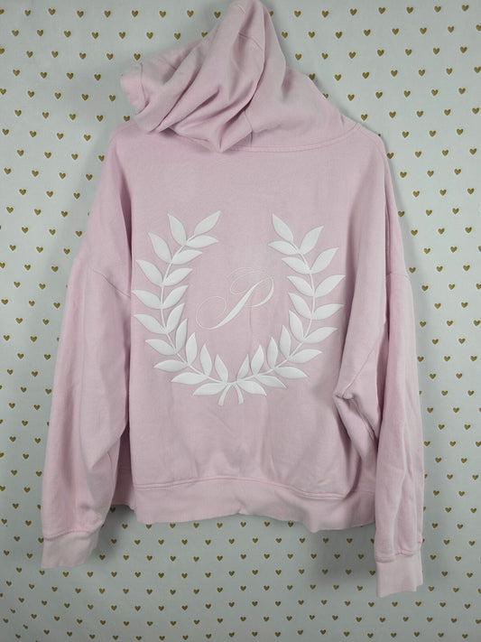 Victorias Secret Pink Full Zip Crest Logo Jacket Hoodie XL