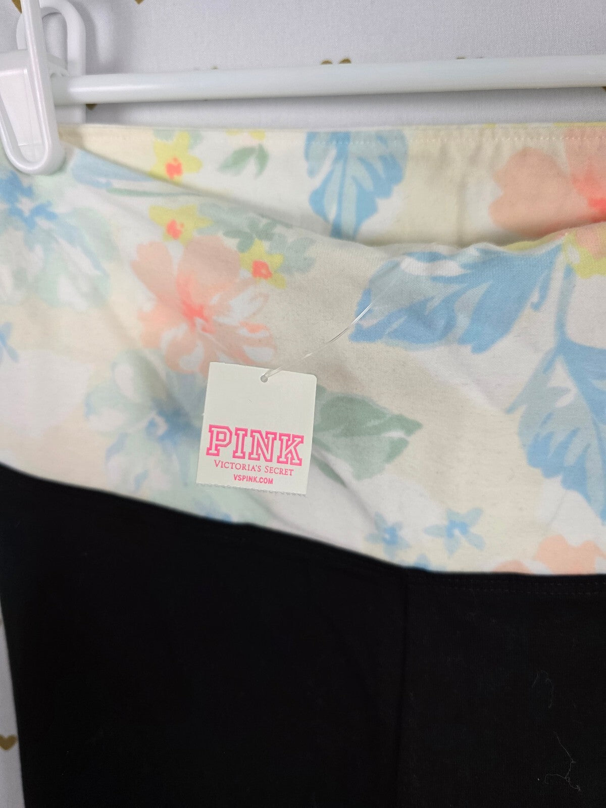 Victorias Secret PINK HIgh waist NWT Floral Ankle Skinny Yoga Pants or FOLDOVER