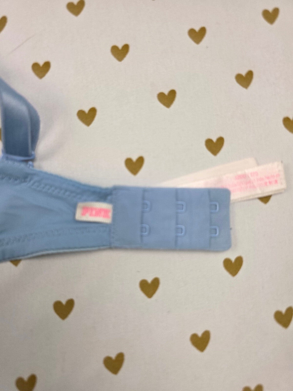 Victorias Secret PInk Blue Wear Everywhere Push Up Bra 32DD