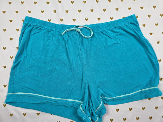Victorias Secret Blue Soft Medium Sleep Shorts Boxers Pajama Bottoms