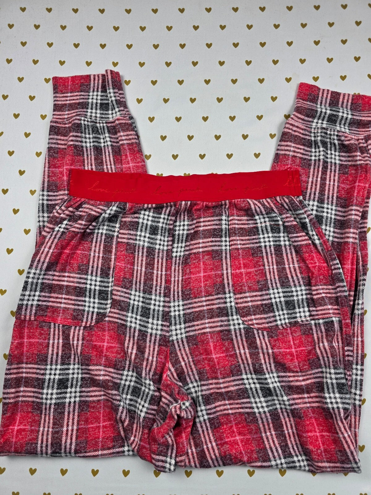 Victorias Secret Stretch Plaid Medium Sleep Pants Pajama PJ Bottoms