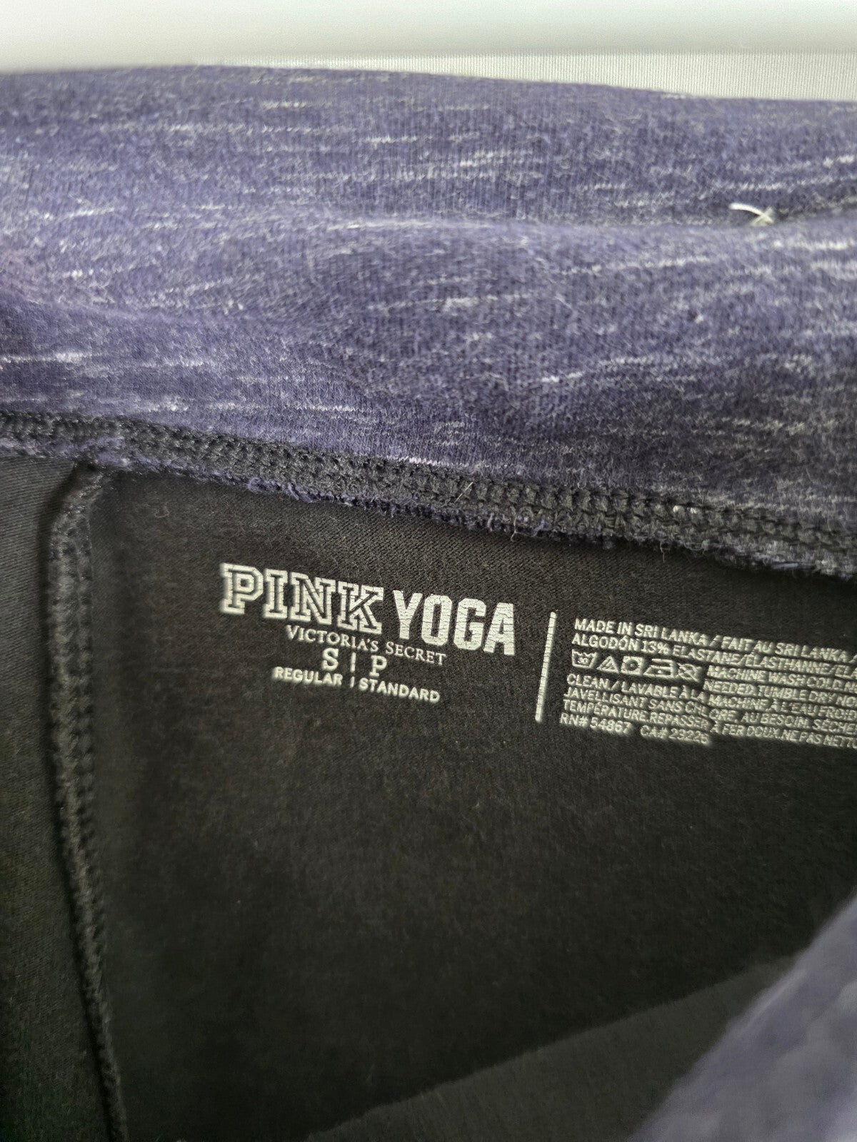 Victorias Secret PINK Vintage Foldover Flare Yoga Pants Bling Small