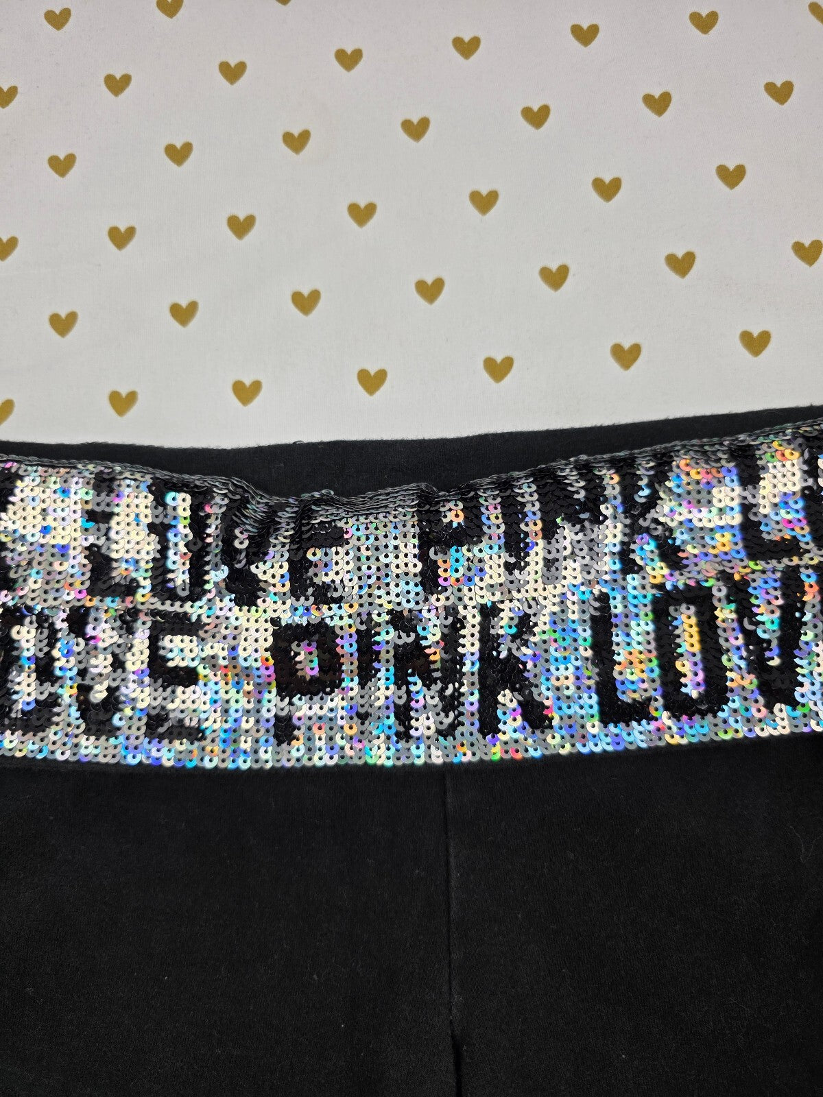 Victorias Secret PINK Foldover FASHION SHOW BLING SHORTS 2013 Yoga XS CUTE