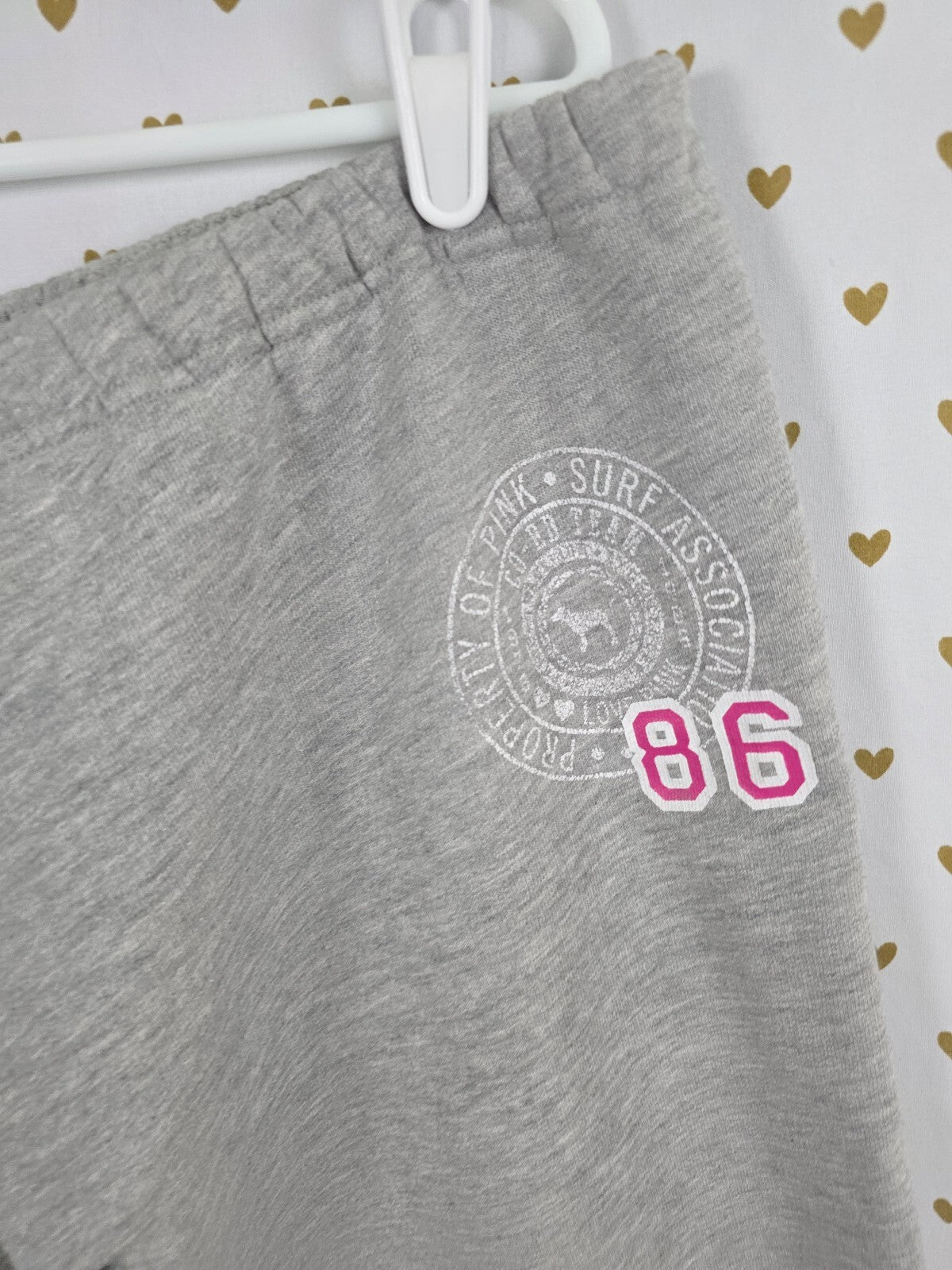 Victorias Secret PINK Team Vintage Y2k Grey Sweat Pants Sweatpants Large