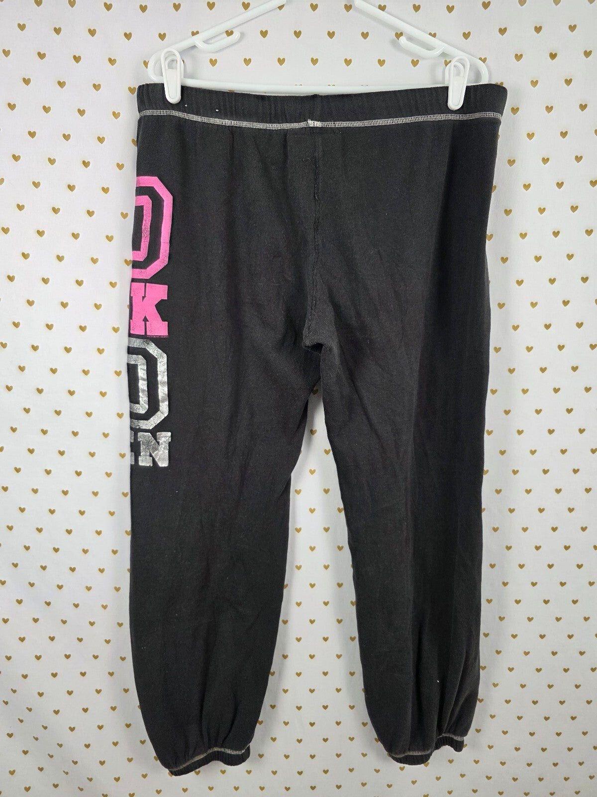 Victorias Secret SO PINK SO GREEN Sweats Sweatpants Y2k Vintage LARGE