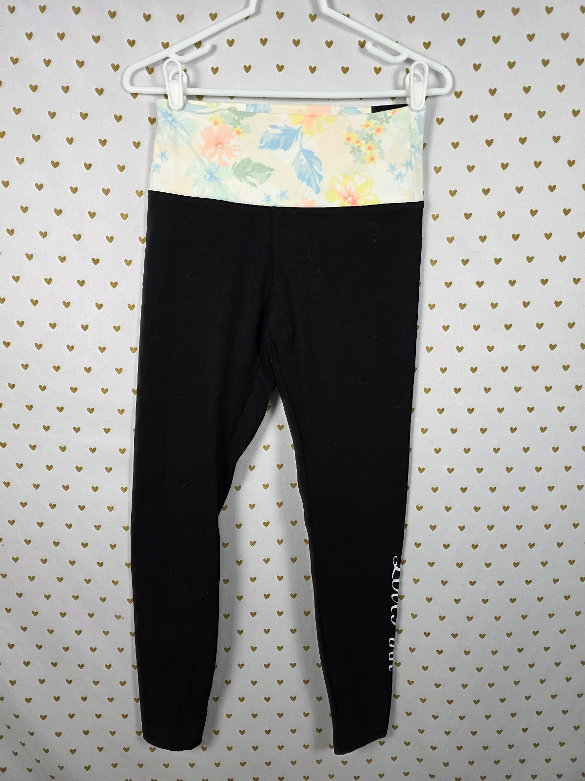 Victorias Secret PINK HIgh waist NWT Floral Ankle Skinny Yoga Pants or FOLDOVER