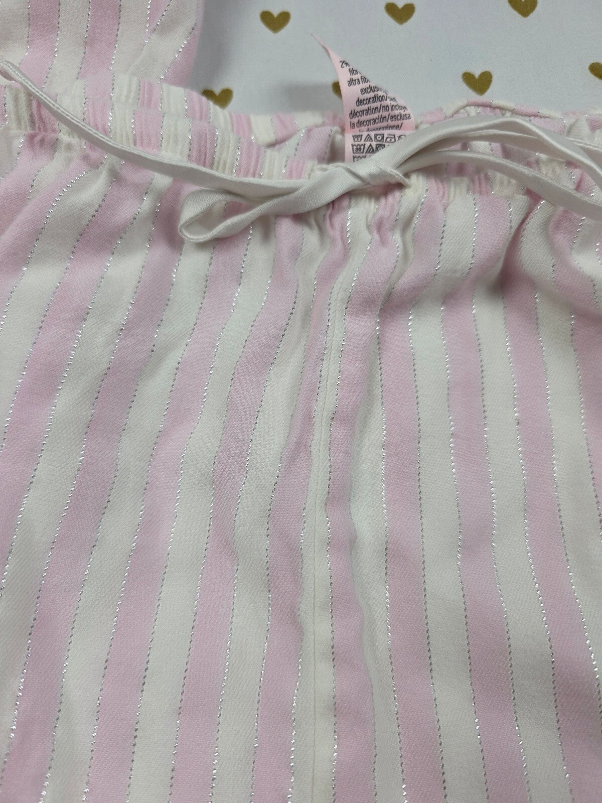 Victorias Secret Striped Shimmer XS Sleep Pants Pajama PJ Bottoms
