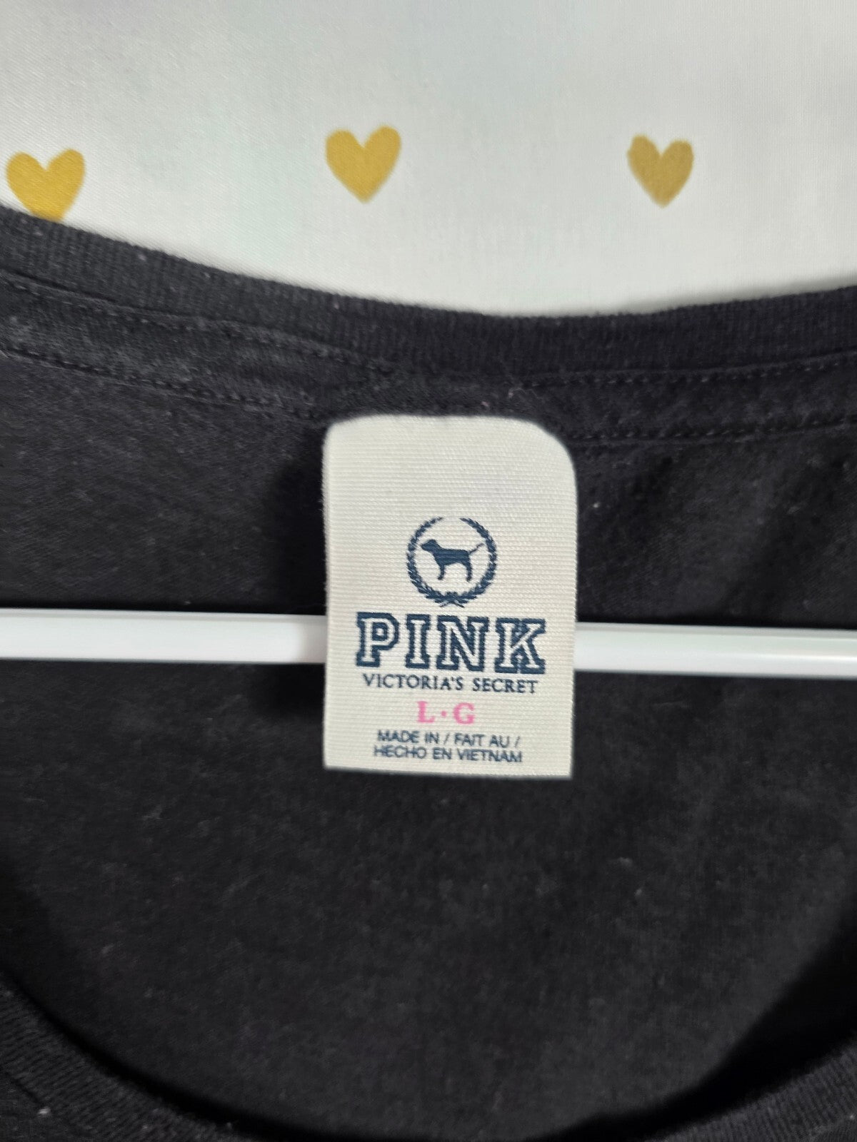 Victorias Secret PINK Vintage Y2k BLING Zebra Stripe Tee Shirt LARGE