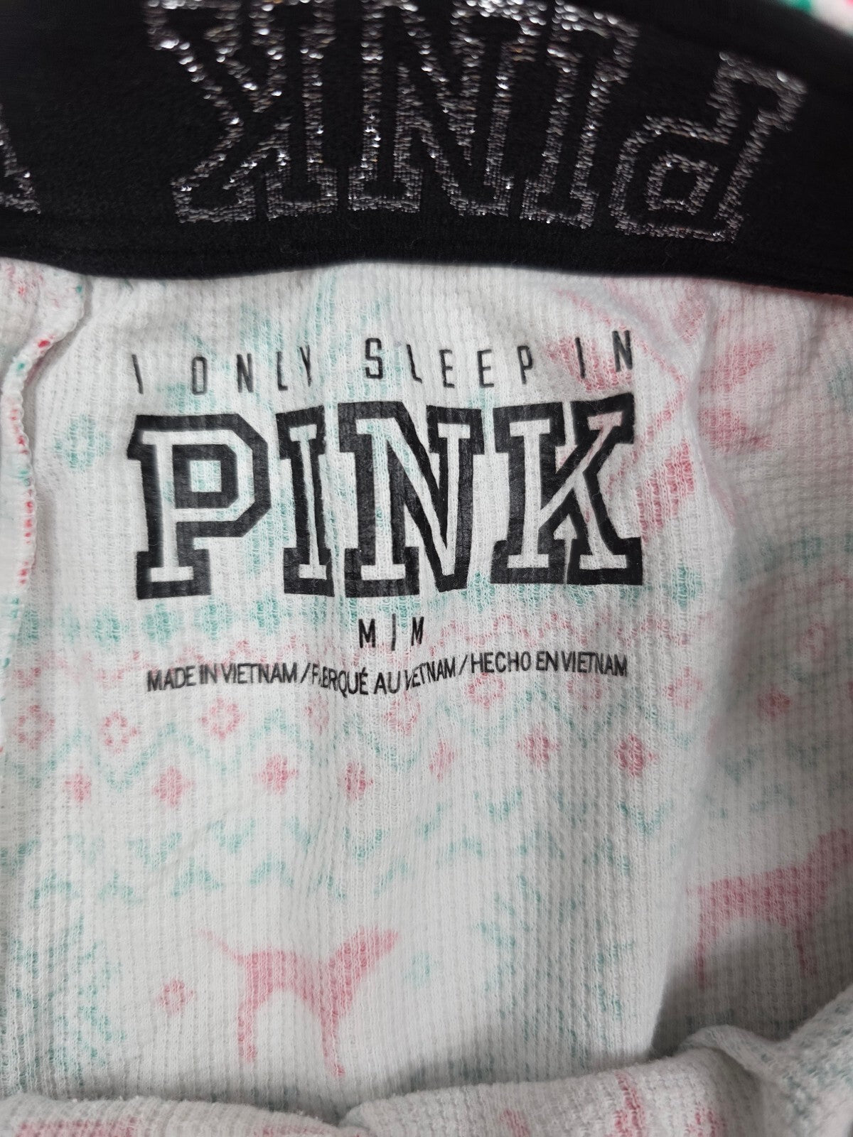 Victorias Secret PINK Christmals Medium Sleep Shorts Boxers Pajama Bottoms